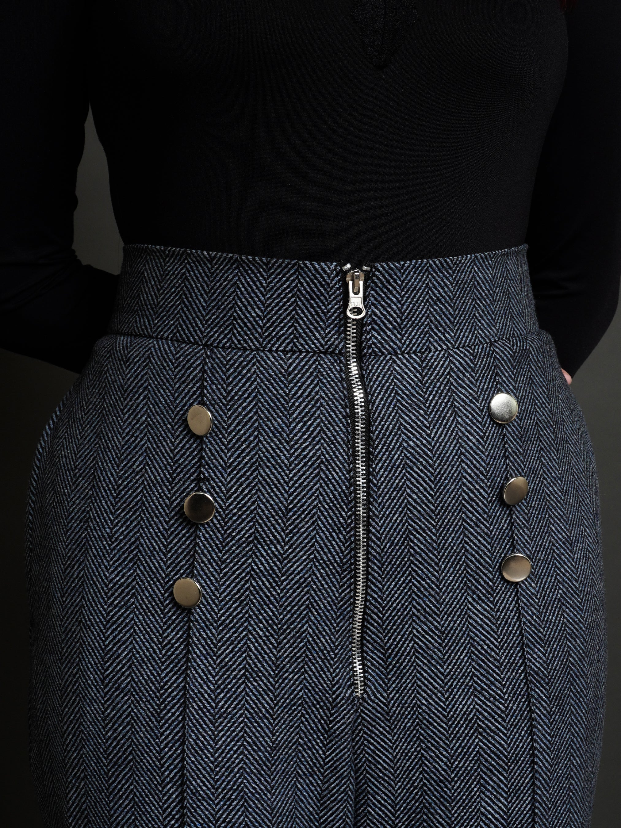 Classic Herringbone Women Pants