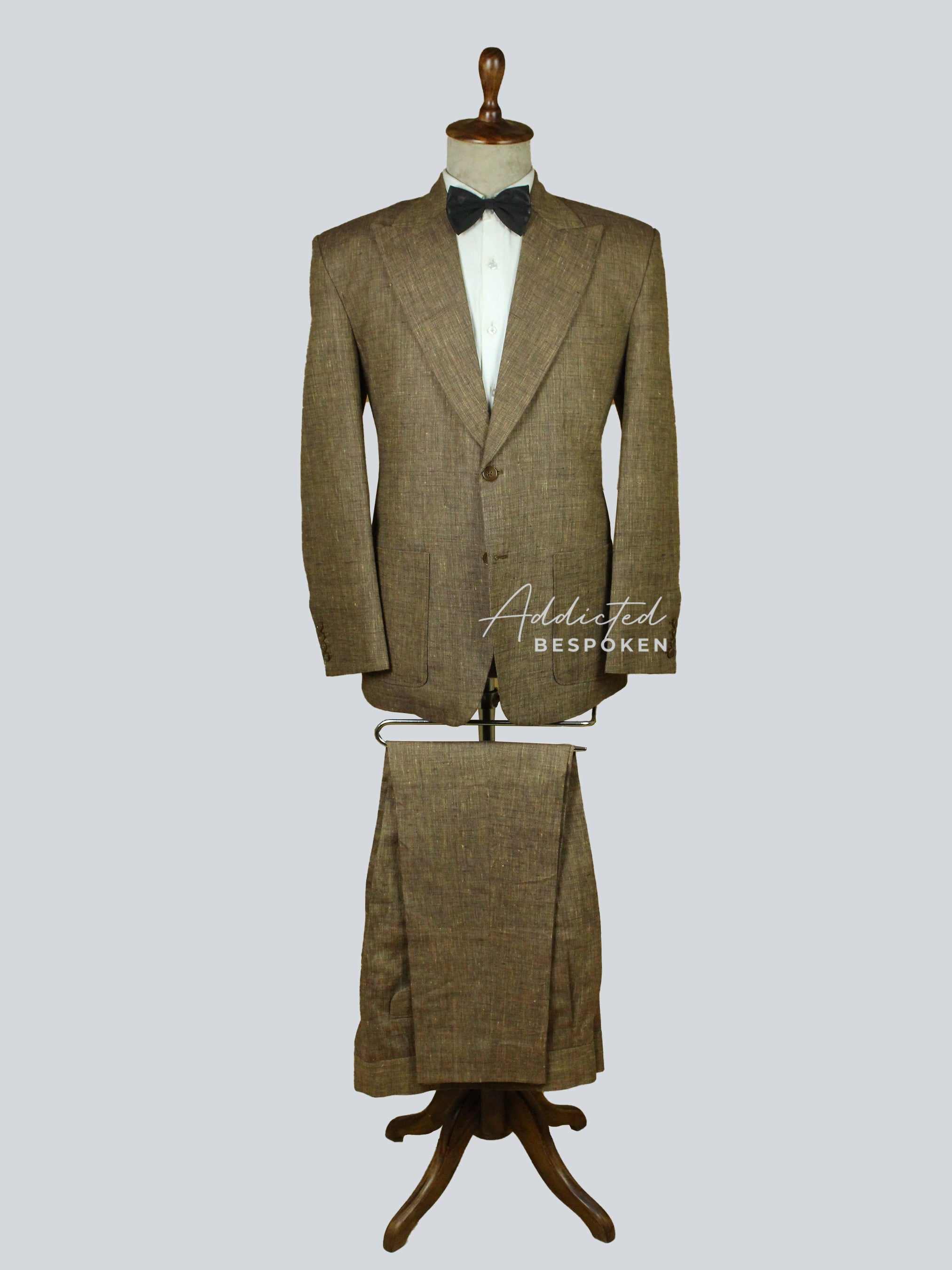 Rustic Peak Lapel Suit Addicted Bespoken