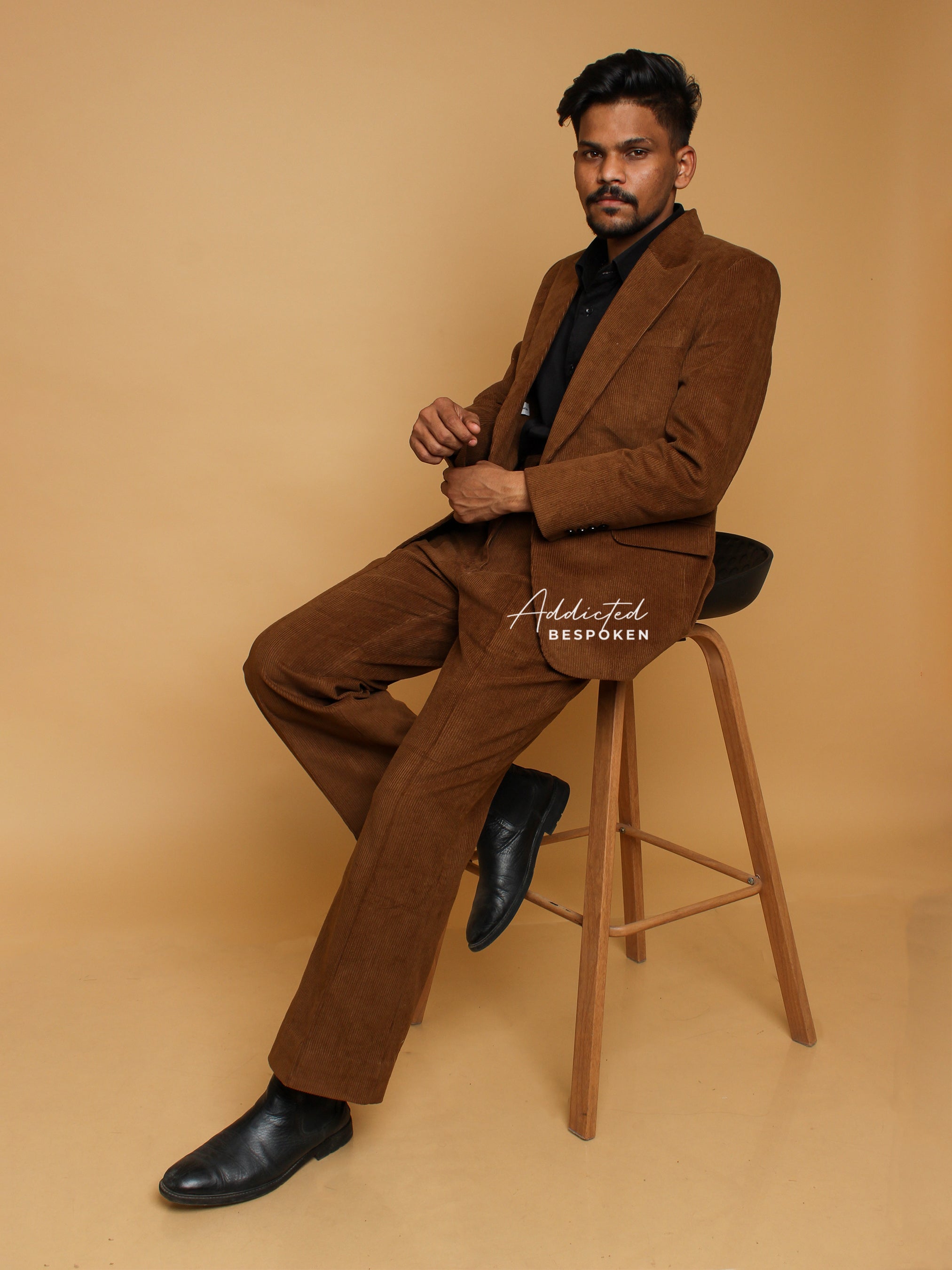 Formal Corduroy Pocket Pantsuit Addicted Bespoken