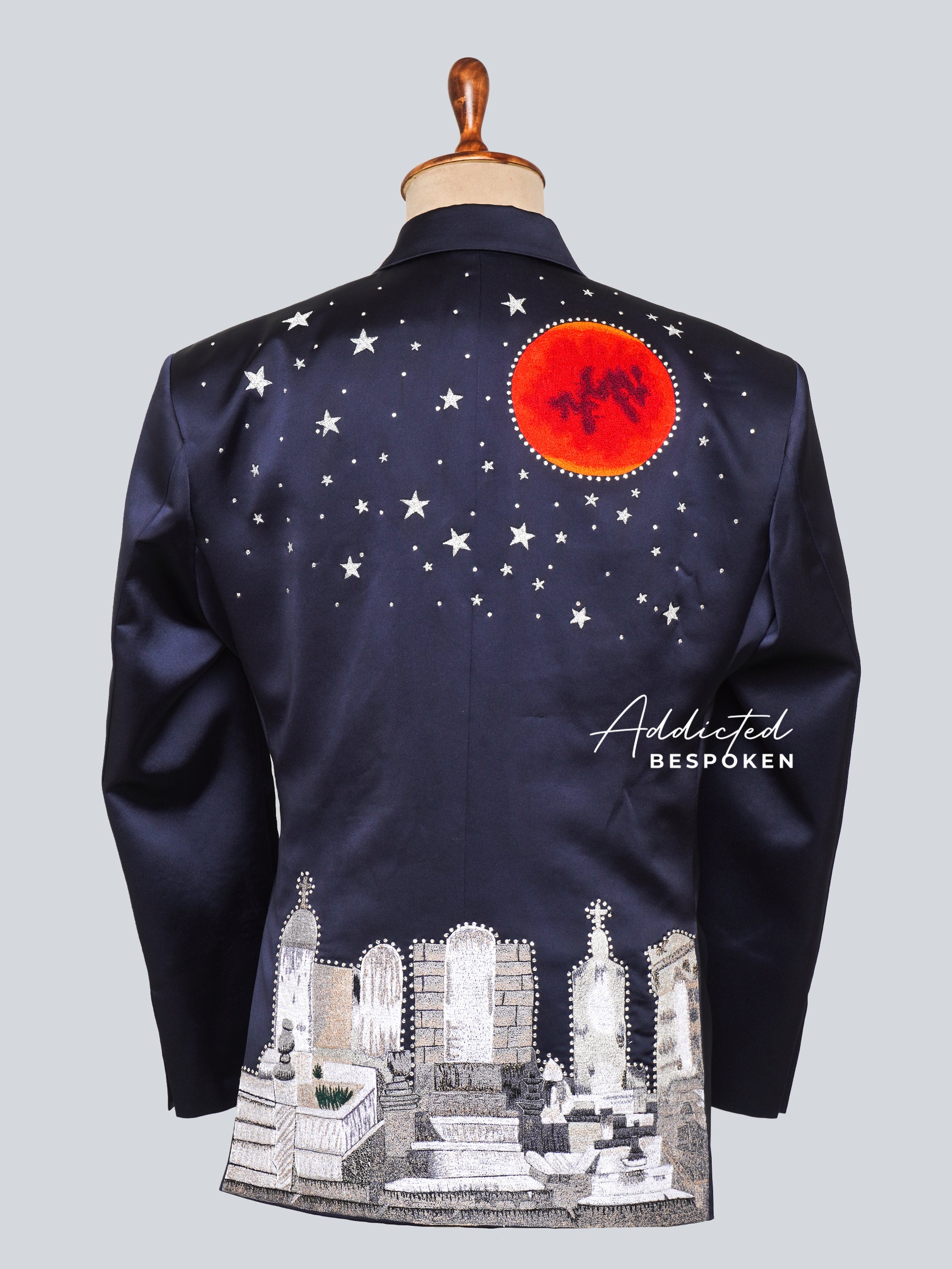 Regal Embroidered Midnight Suit