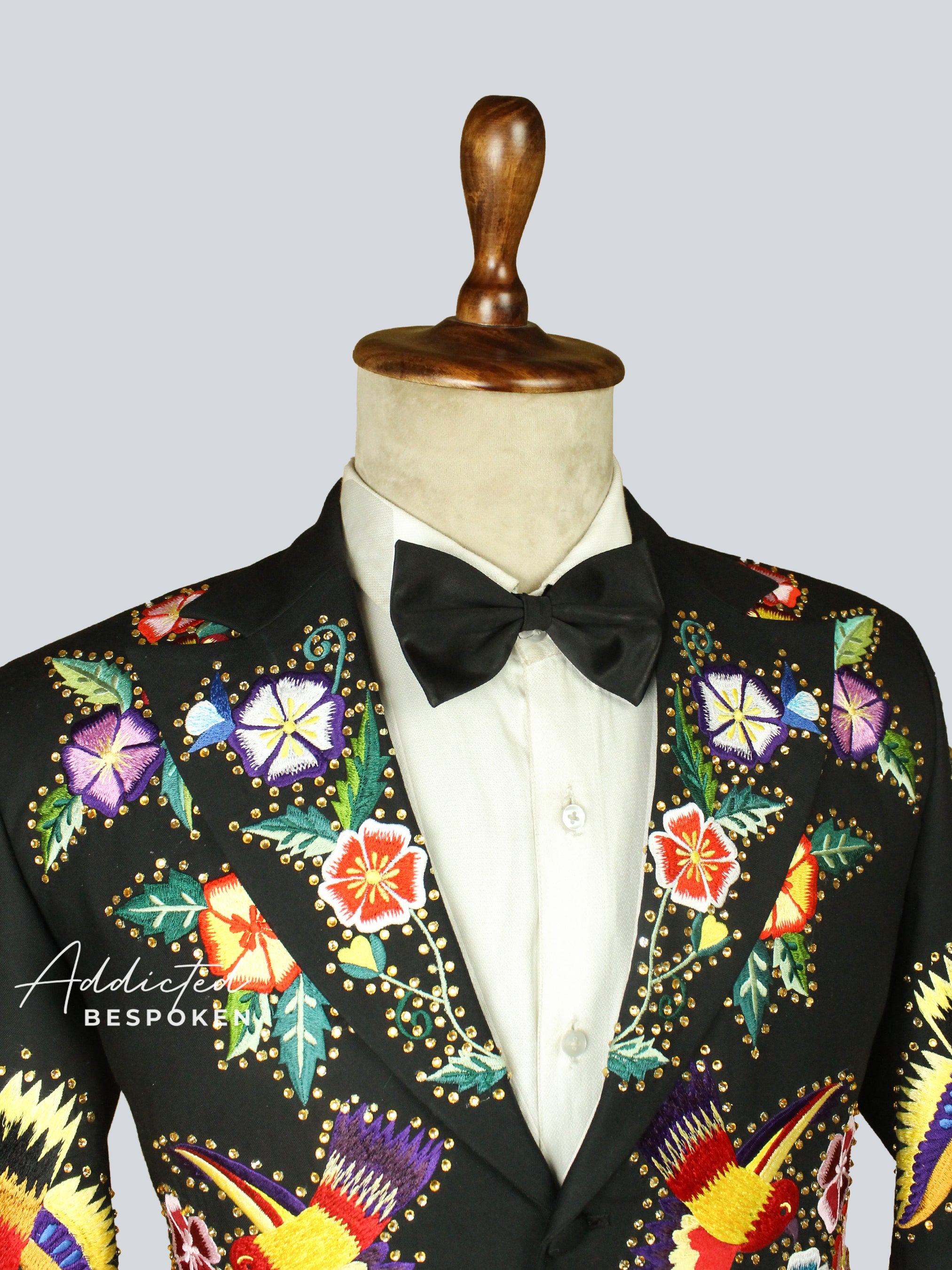 Floral Embroidered Blazer Addicted Bespoken