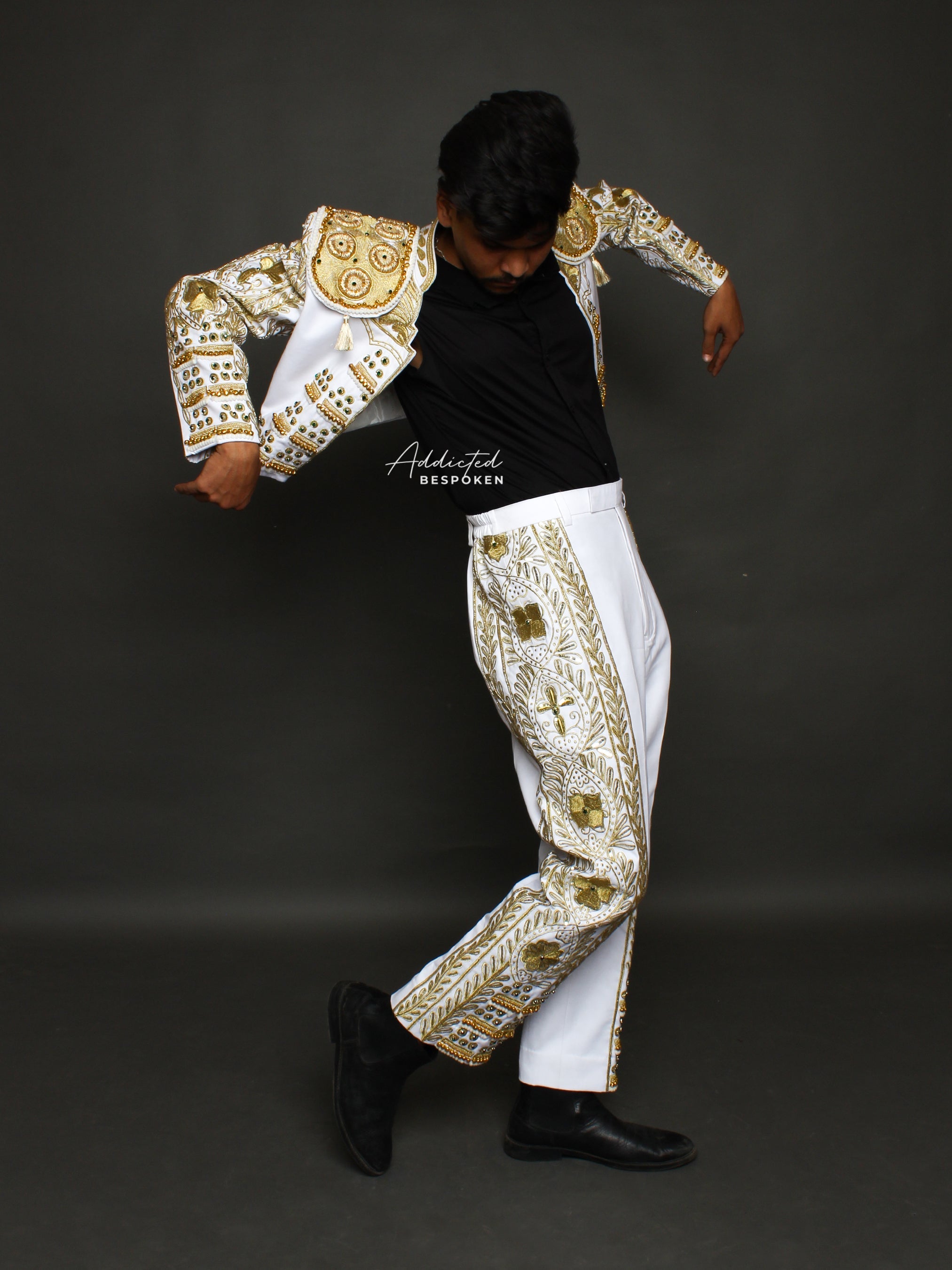 Golden Embroidered Matador Suit Addicted Bespoken
