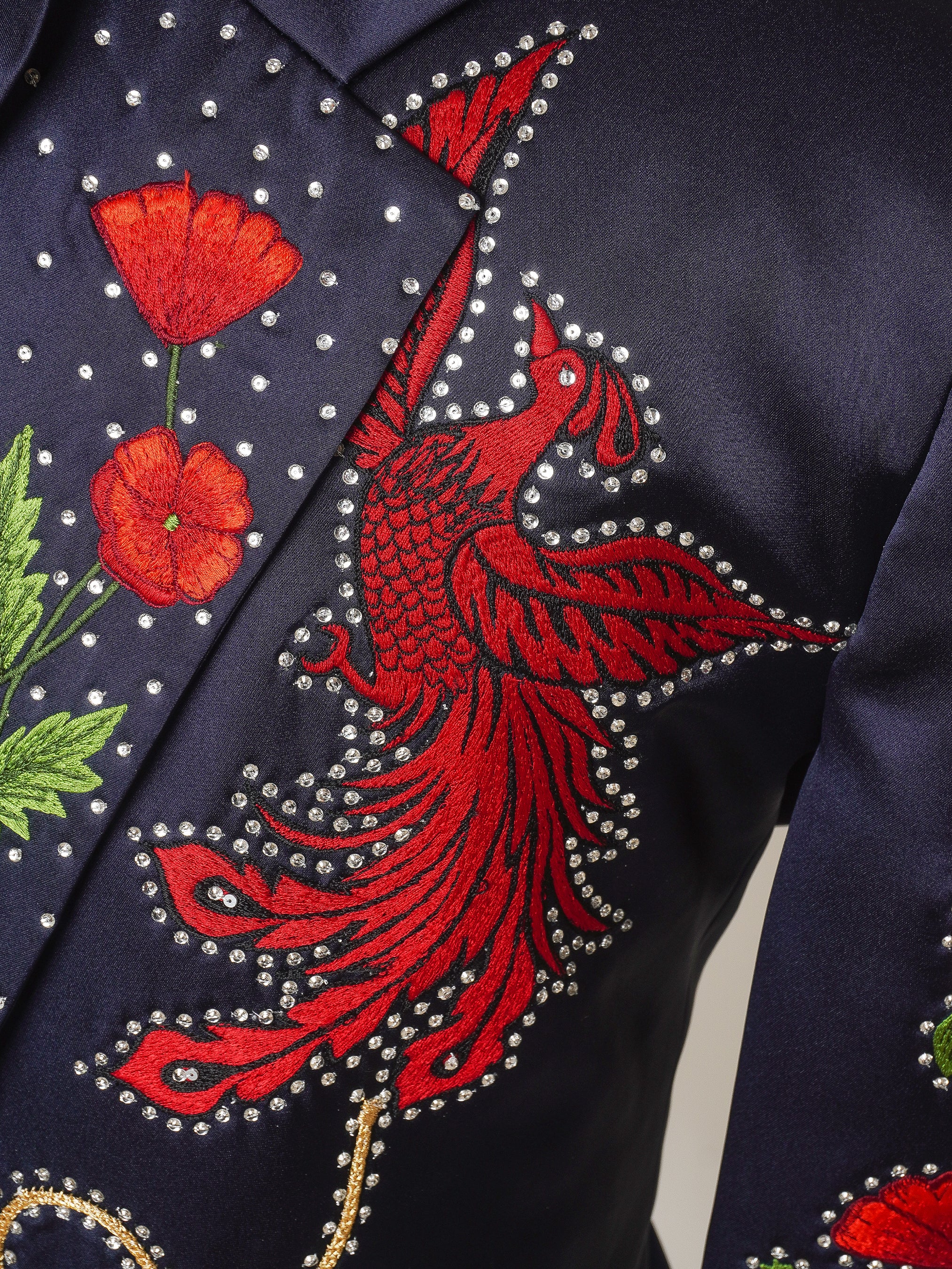Regal Embroidered Midnight Suit