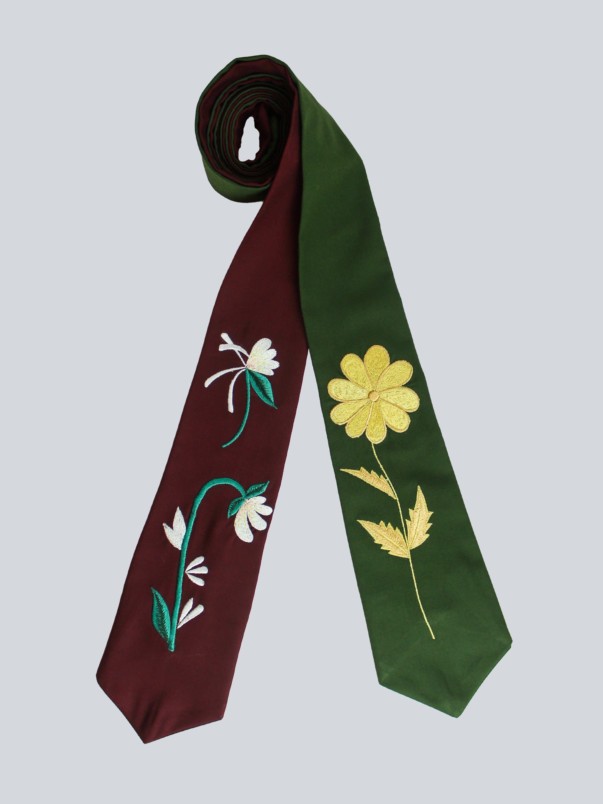 Floral Elegance Embroidered Ties