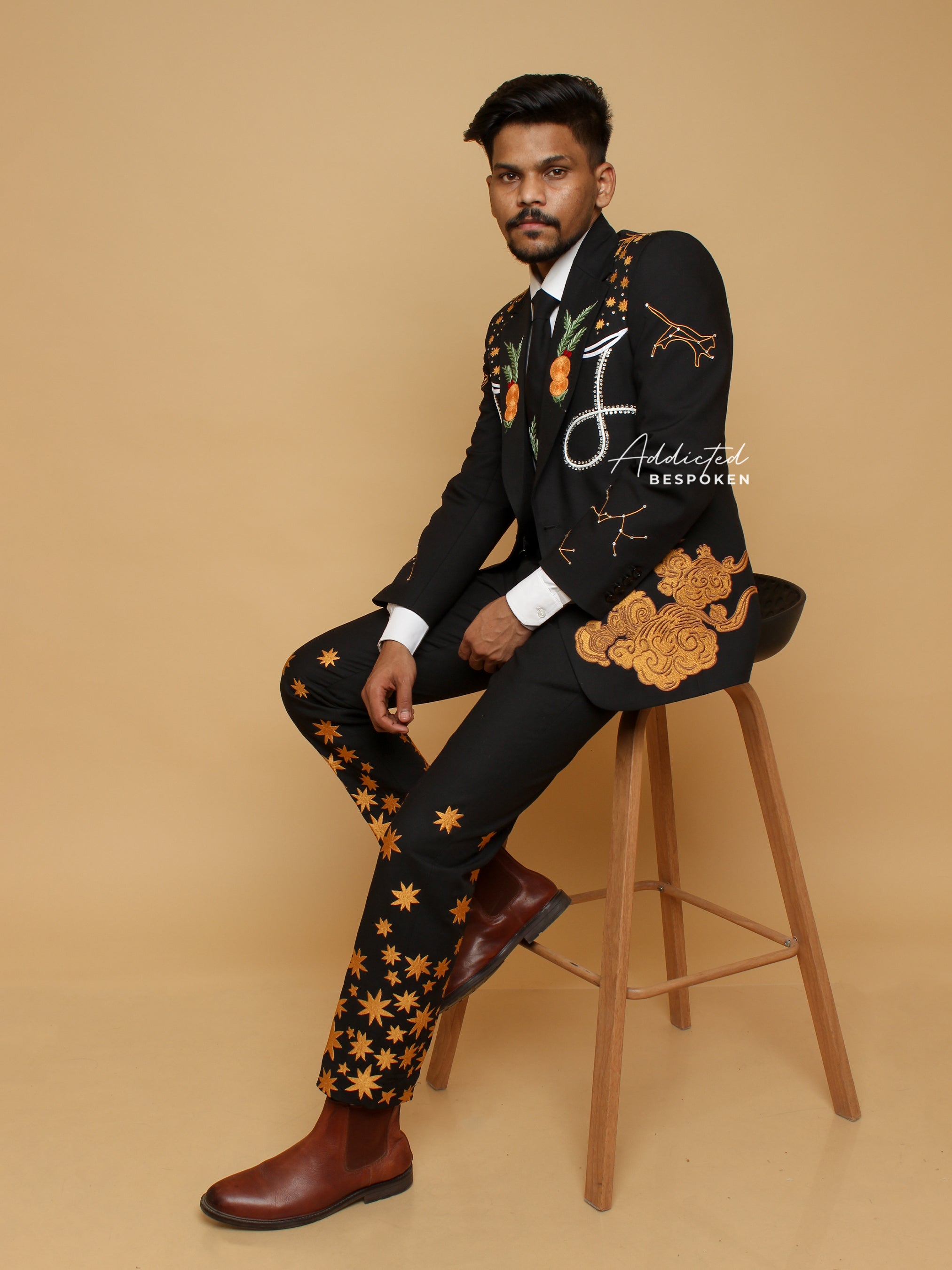 Western Embroidered Statement Suit Addicted Bespoken