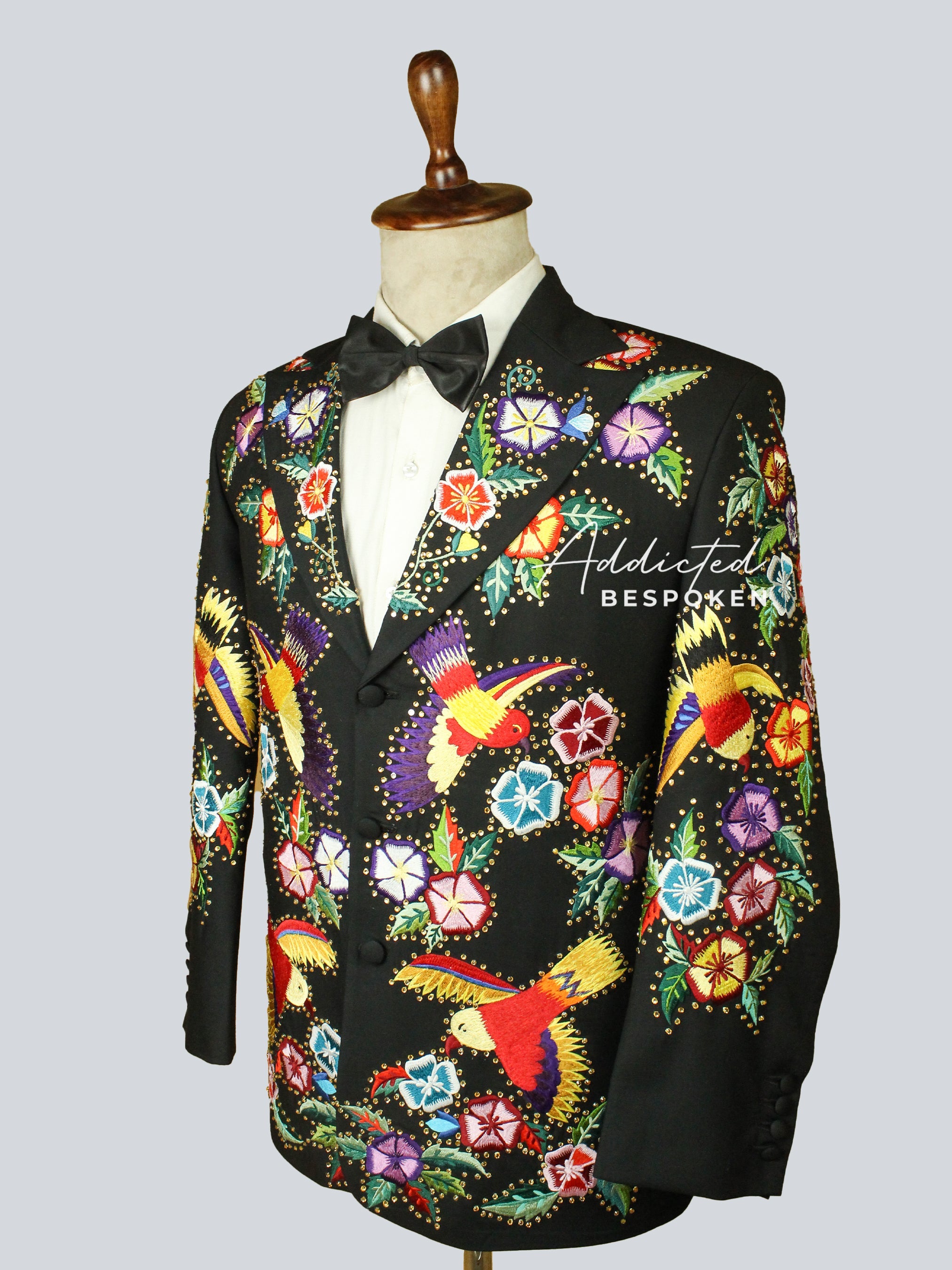 Floral Embroidered Blazer Addicted Bespoken