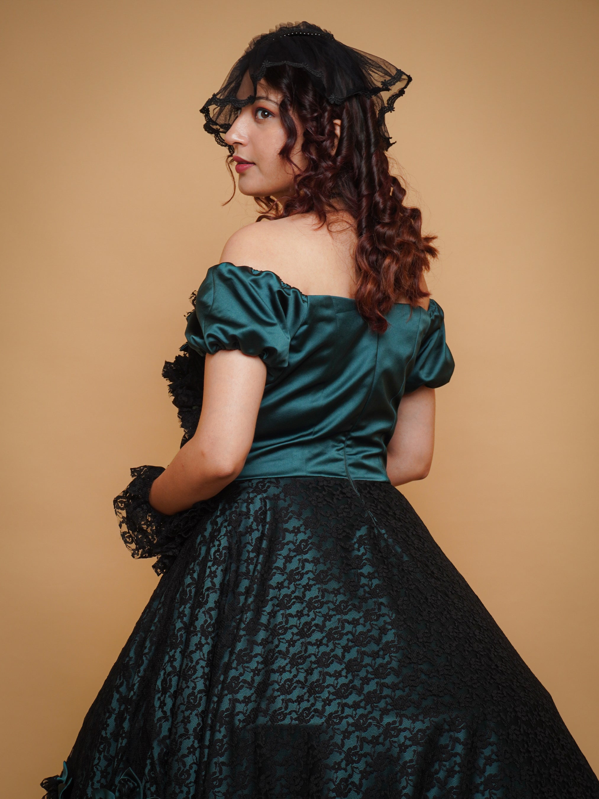 Satin & Lace Gothic Gown