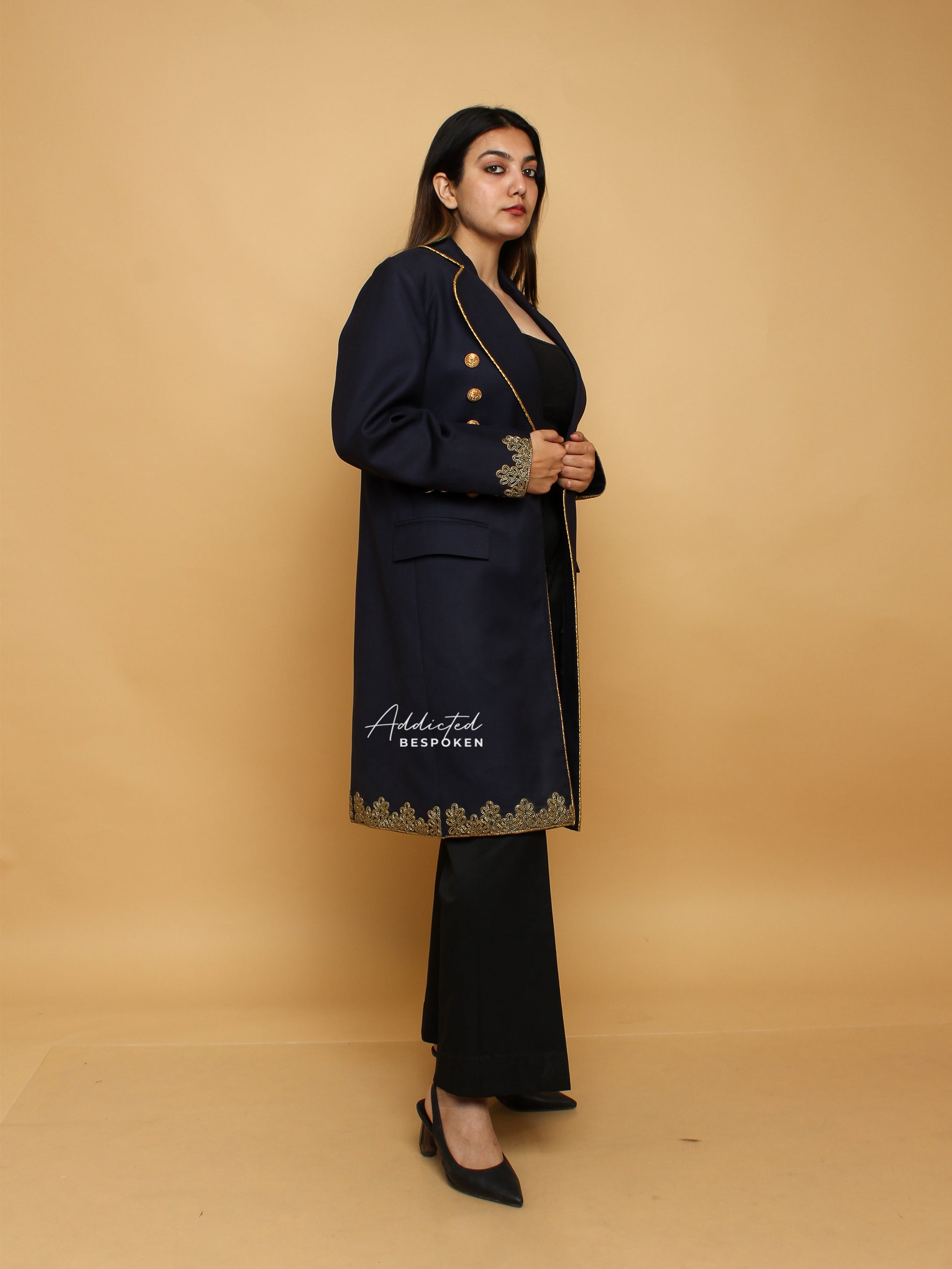 Embroidered Cocktail Blazer Addicted Bespoken