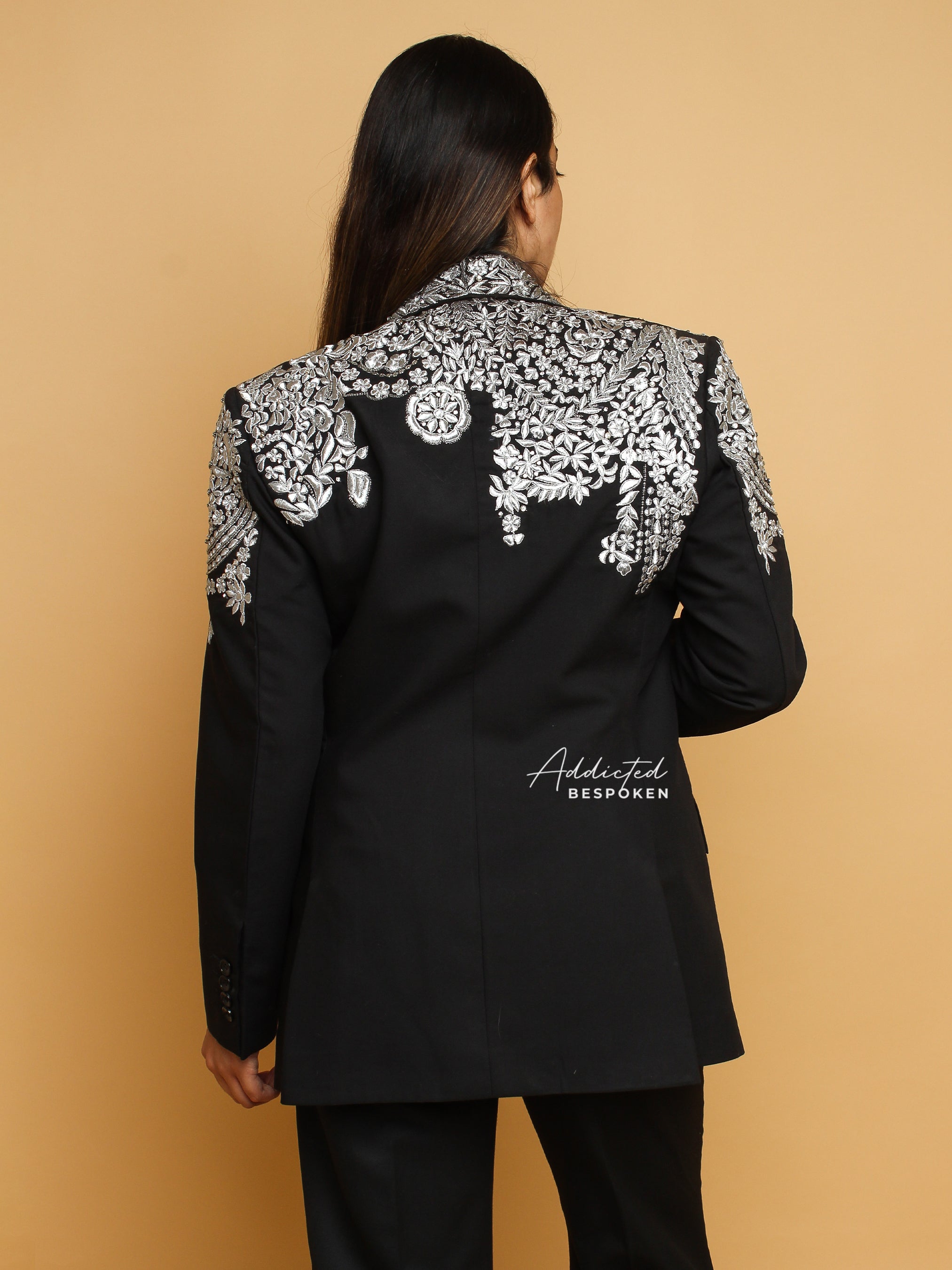 Elegant Embroidered Bridesmaid Suit Addicted Bespoken