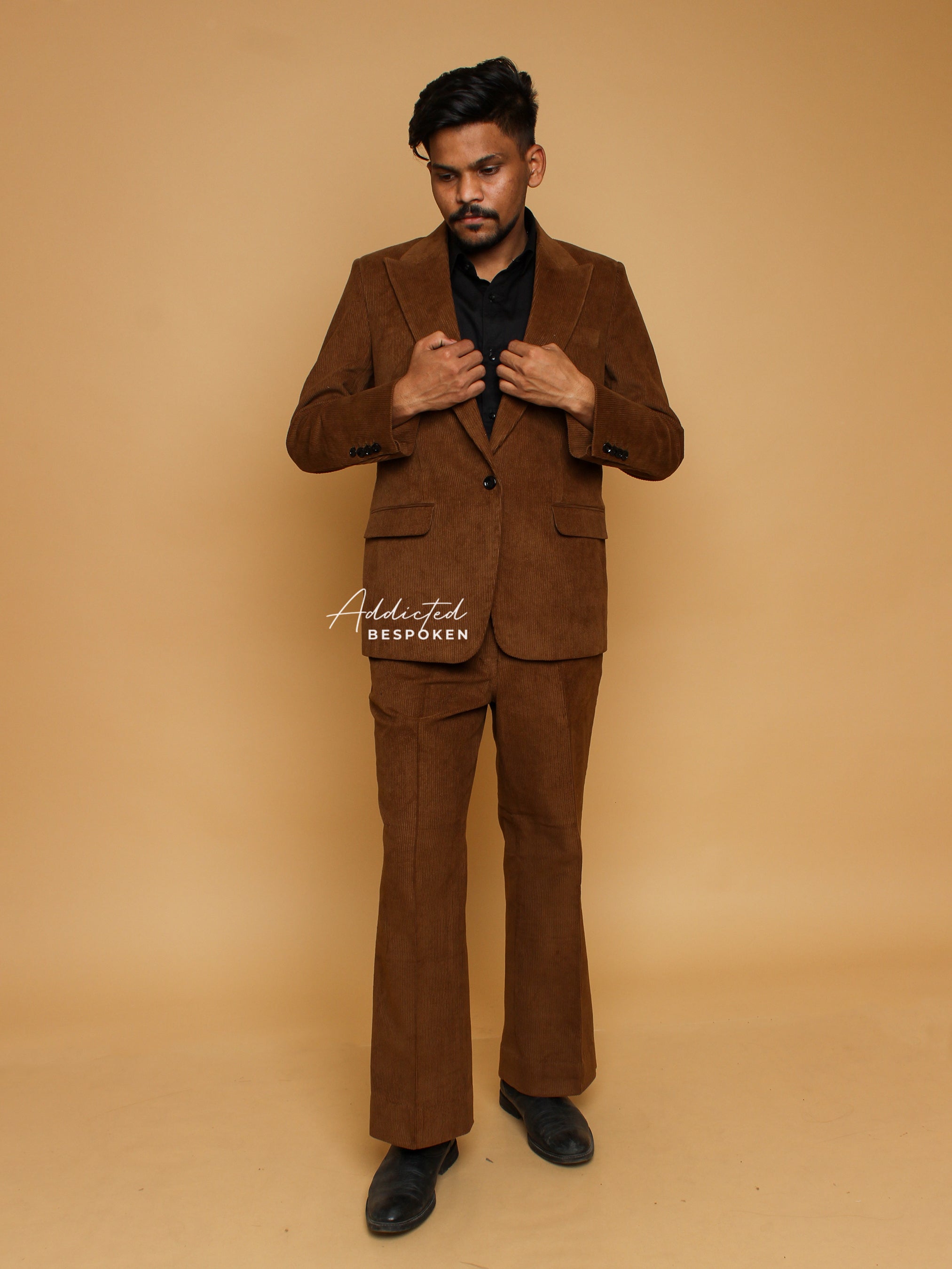 Formal Corduroy Pocket Pantsuit Addicted Bespoken