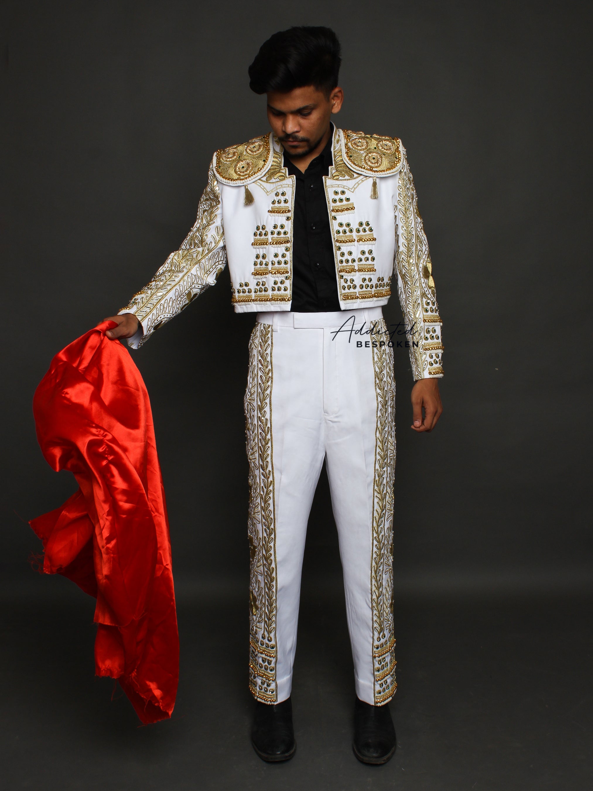Golden Embroidered Matador Suit Addicted Bespoken