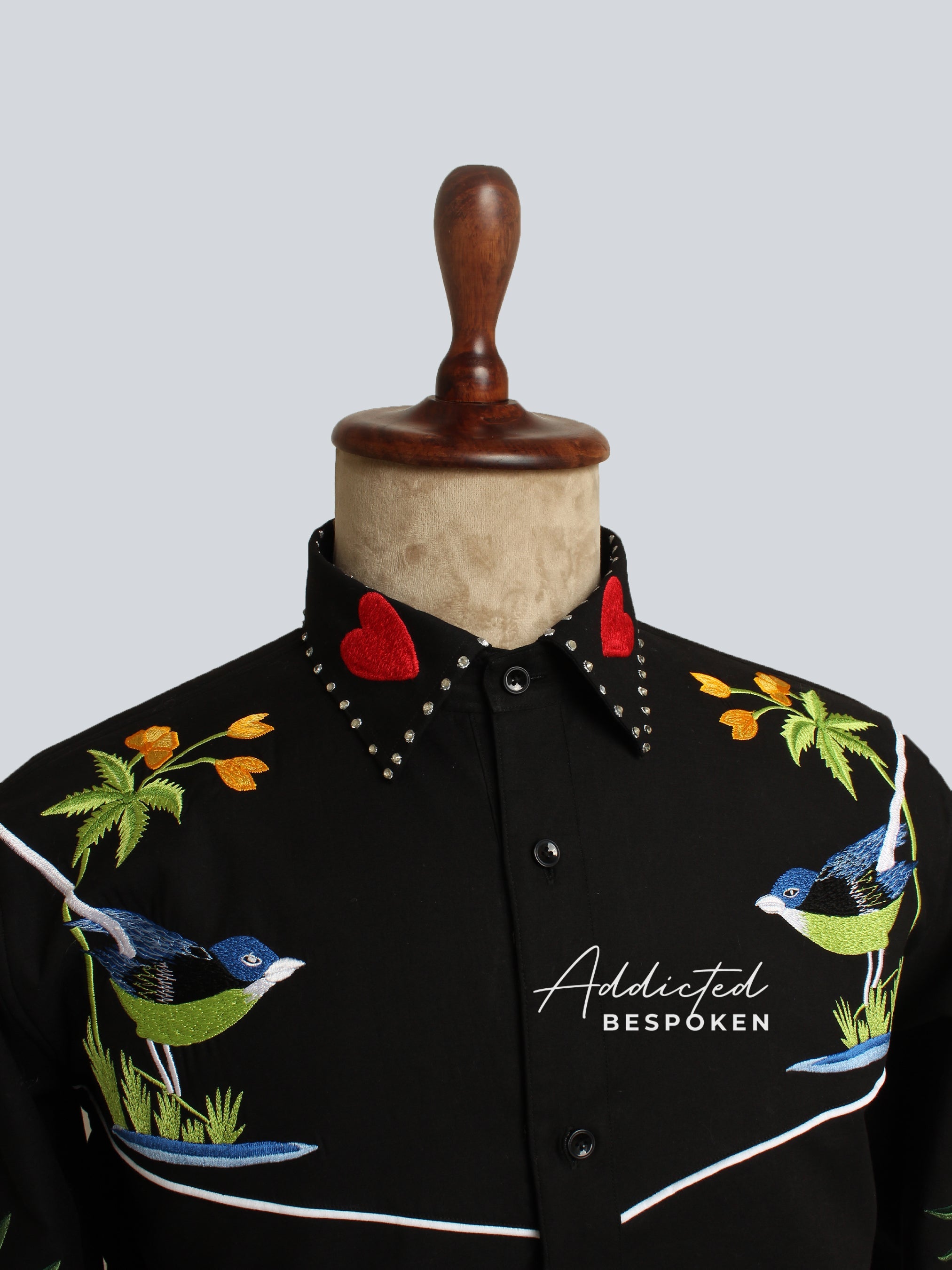 Western Bird & Cactus Shirt Addicted Bespoken