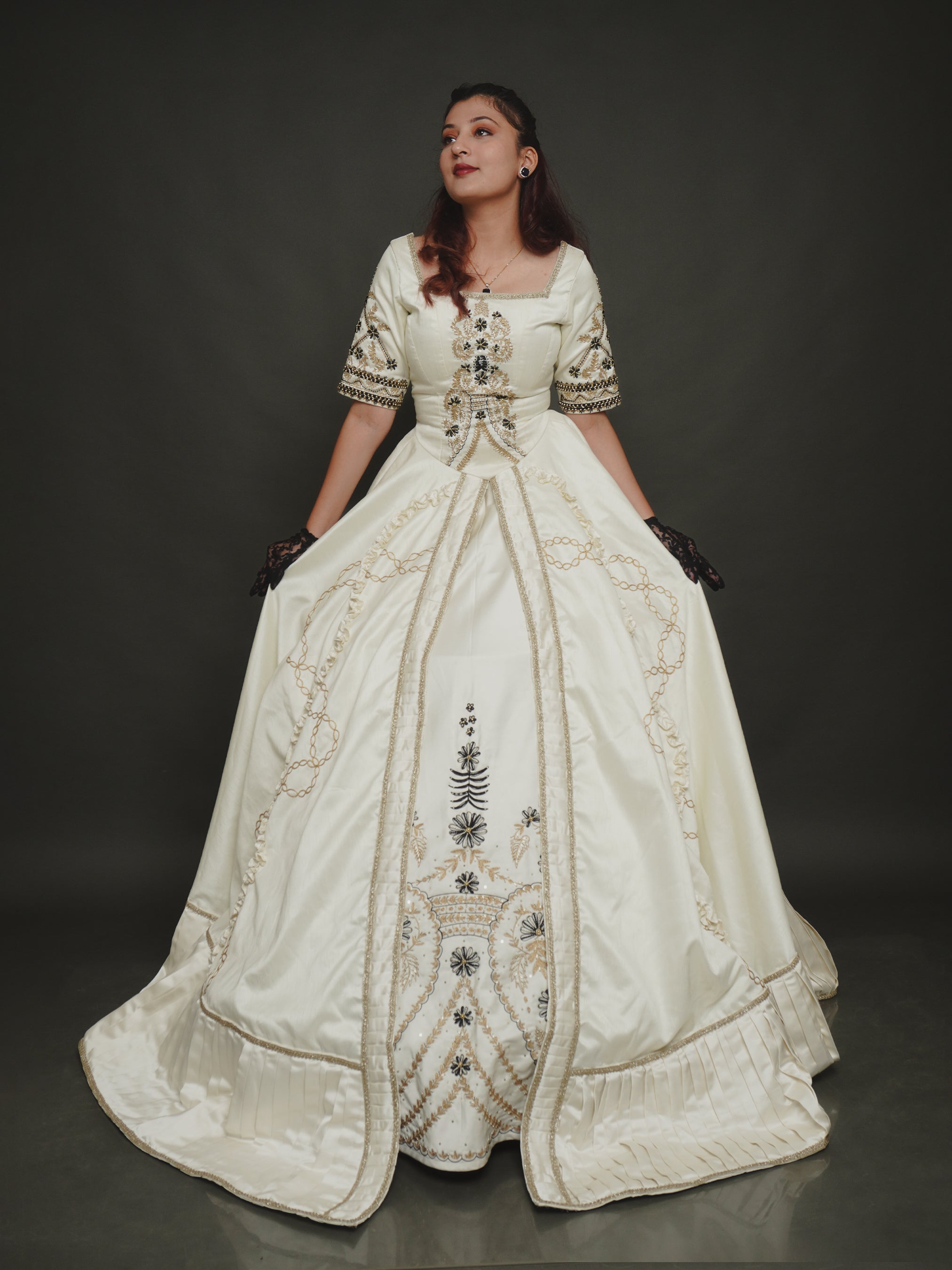 raw silk embroidery dresses Pernia's Pop Up Shop