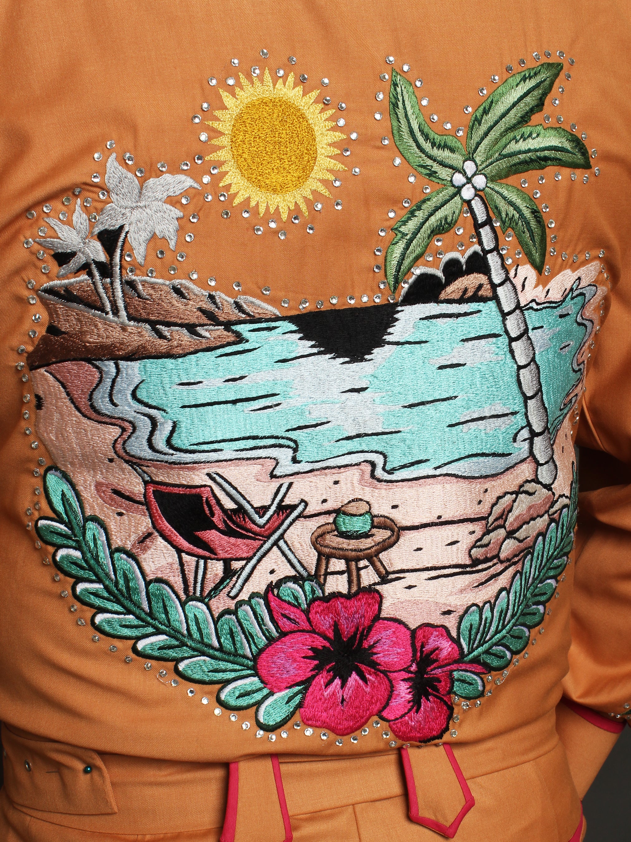 Tropical Vibes Western Jumpsuit