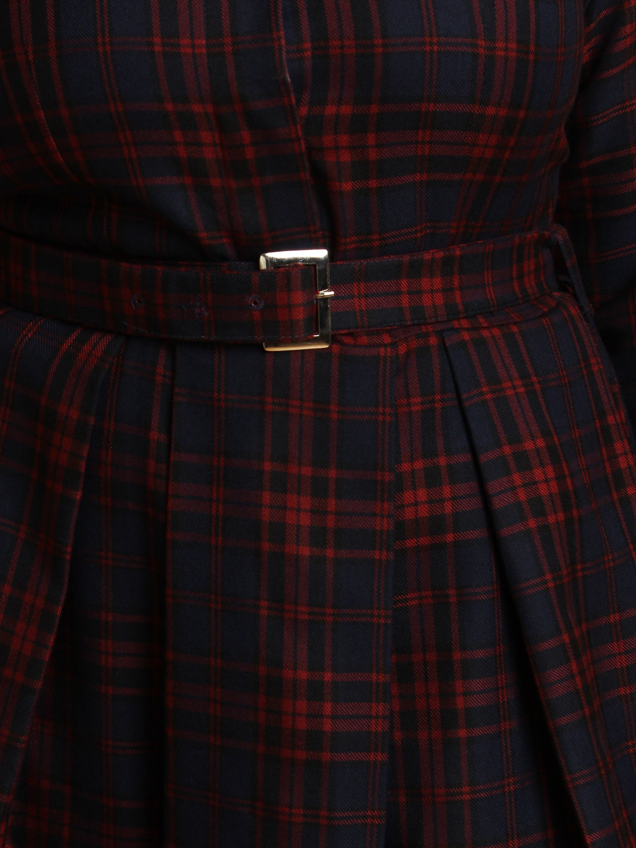 Bold Patterned Check Dress Addicted Bespoken