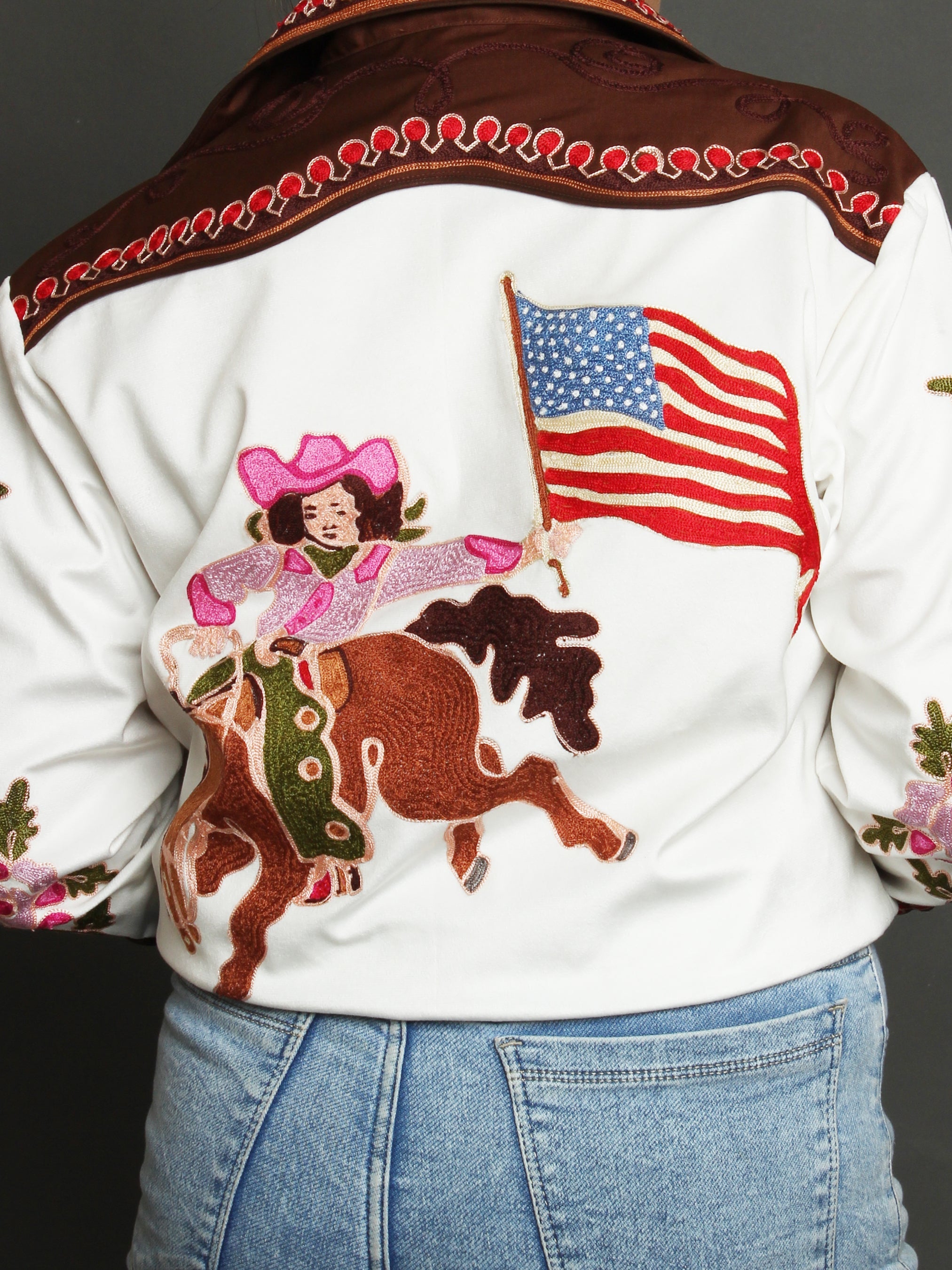 American Flag Cowgirl Shirt Addicted Bespoken