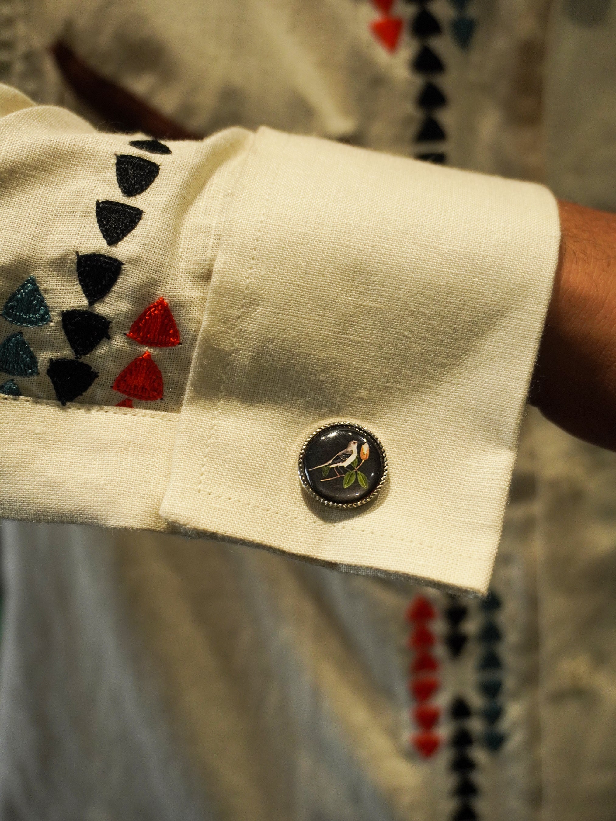 Elegant Bird Motif Cufflinks