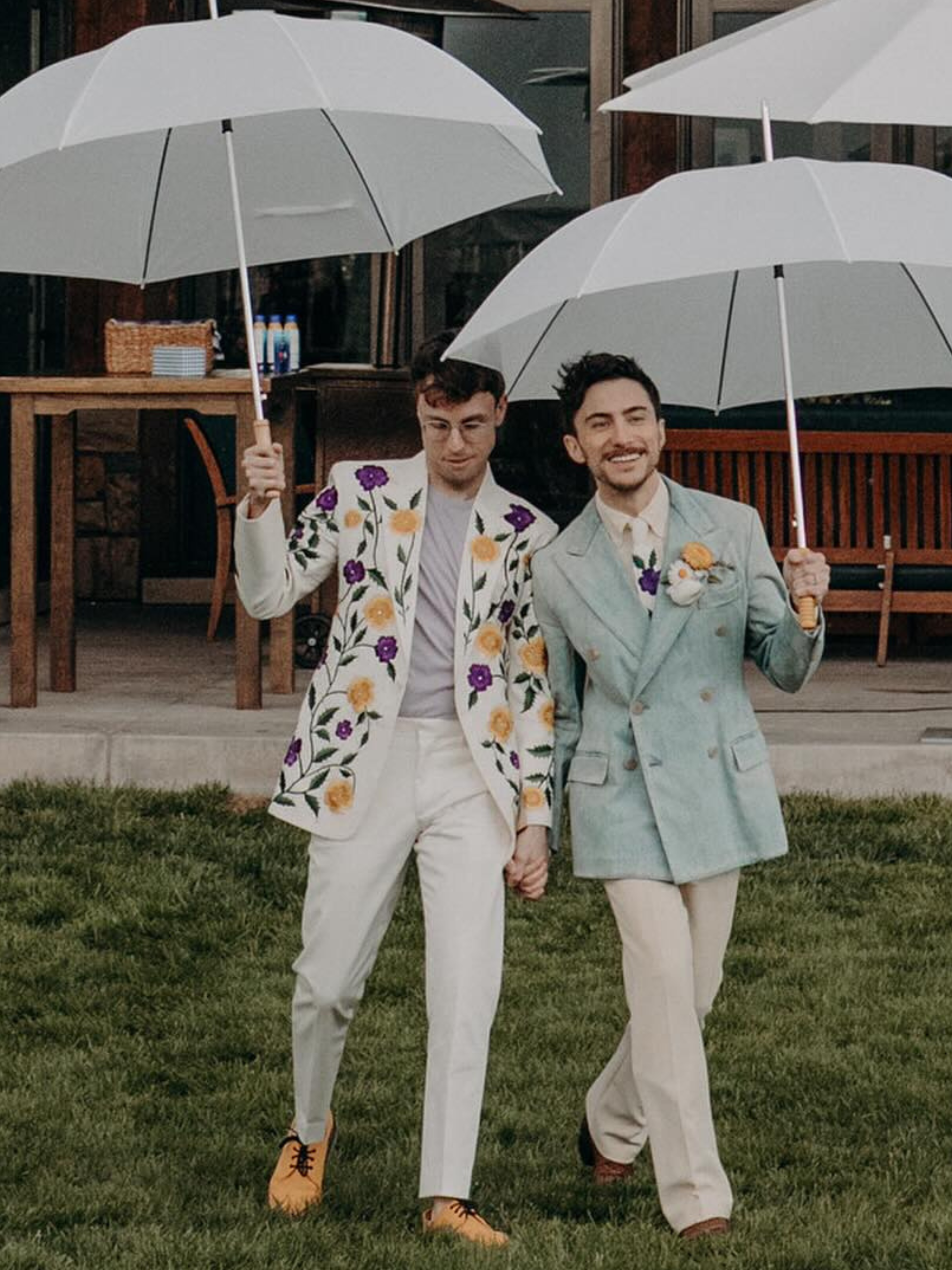 Luxury Botanical Embroidered Suit Addicted Bespoken