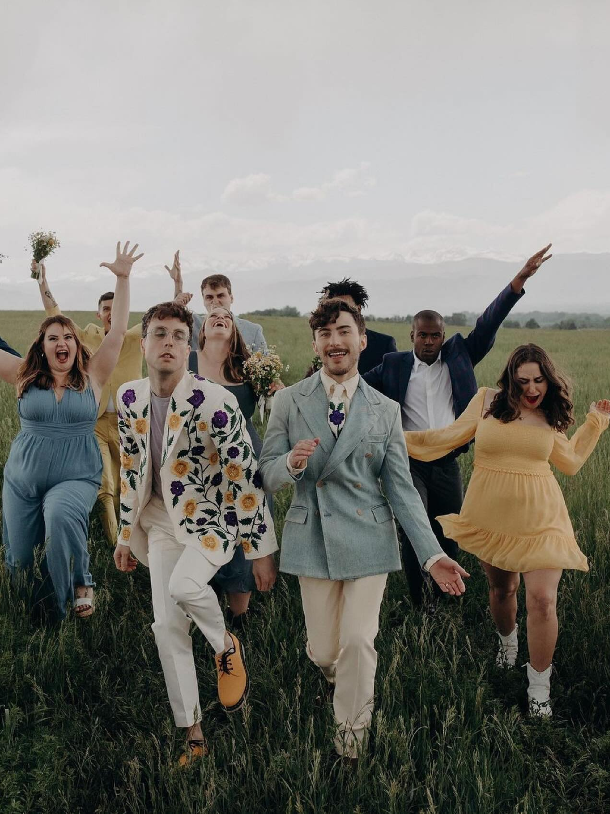 Luxury Botanical Embroidered Suit Addicted Bespoken