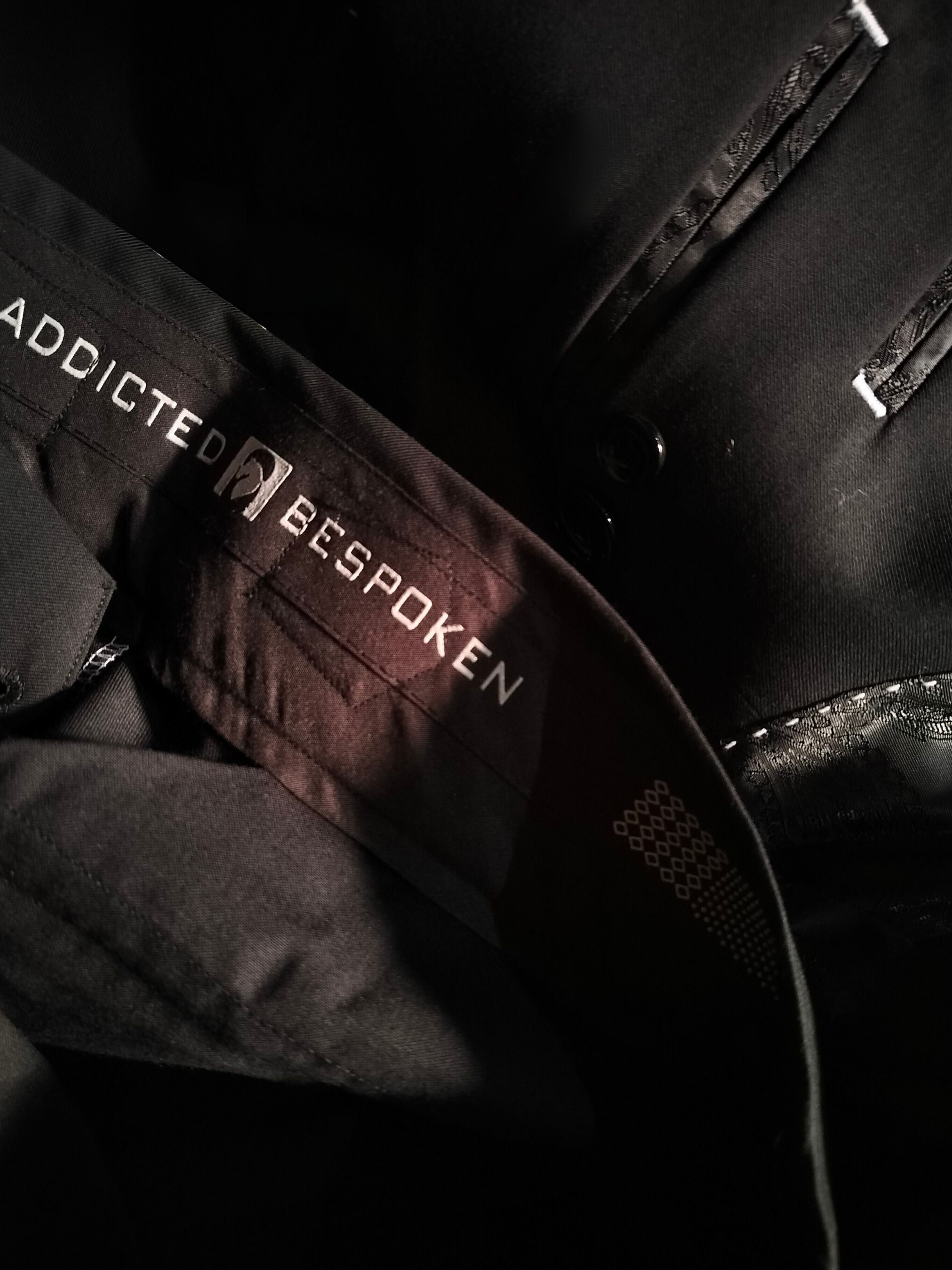 Black Peak Lapel Suit Addicted Bespoken