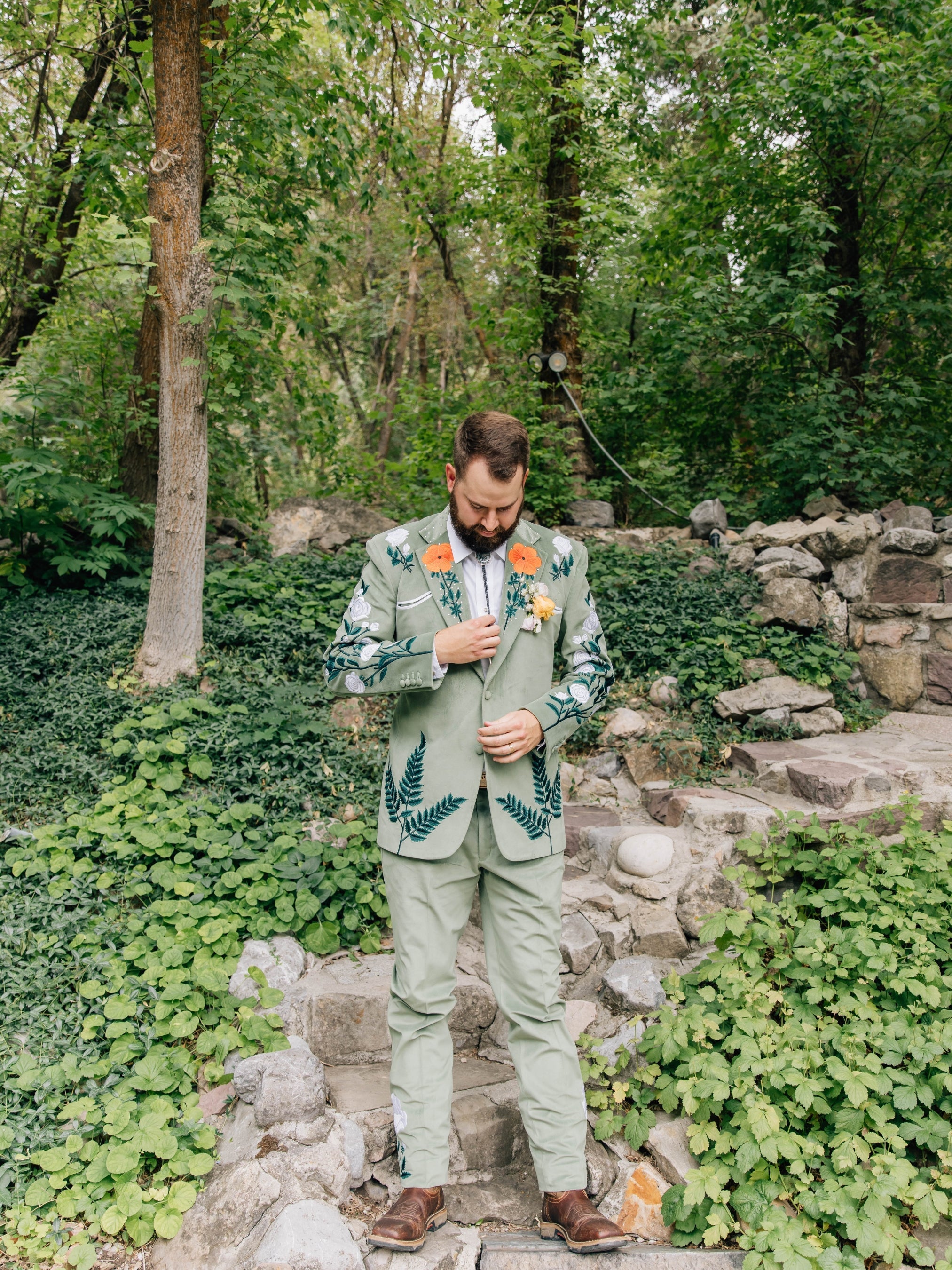 Floret Western Wedding Suit Addicted Bespoken