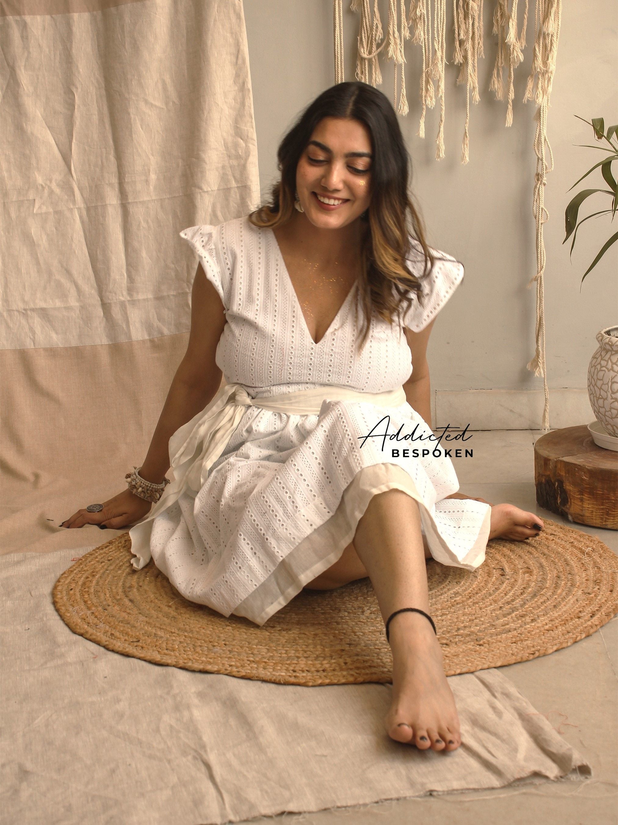 Summer Bloom Eyelet Mini Dress Addicted Bespoken