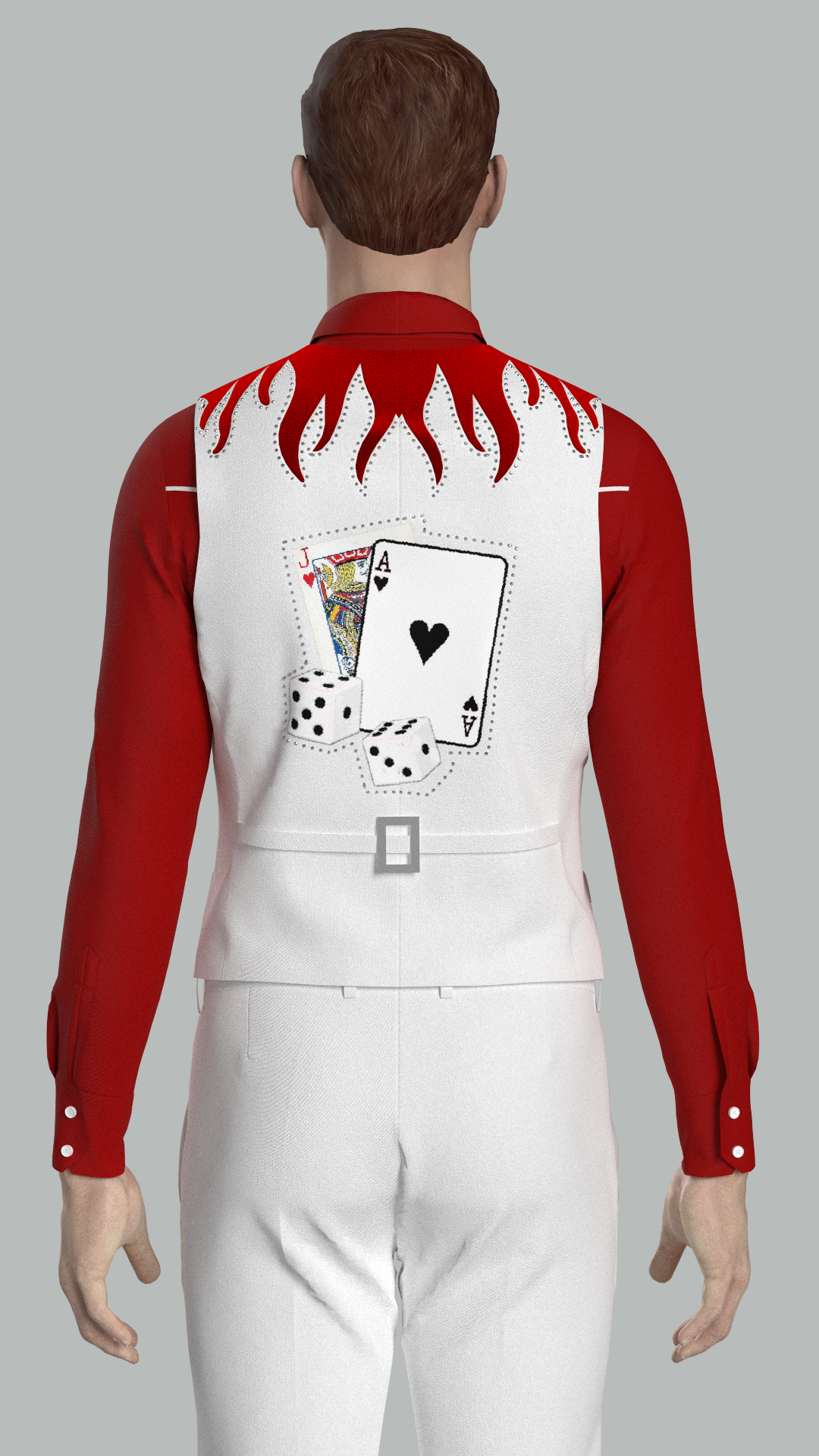 Custom made 3pc suit + Matching shirt for Jacqui