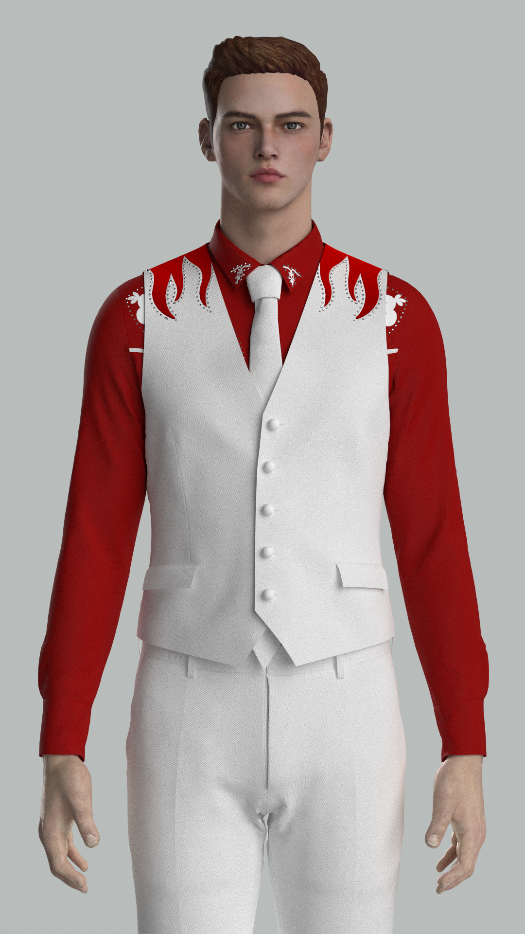 Custom made 3pc suit + Matching shirt for Jacqui