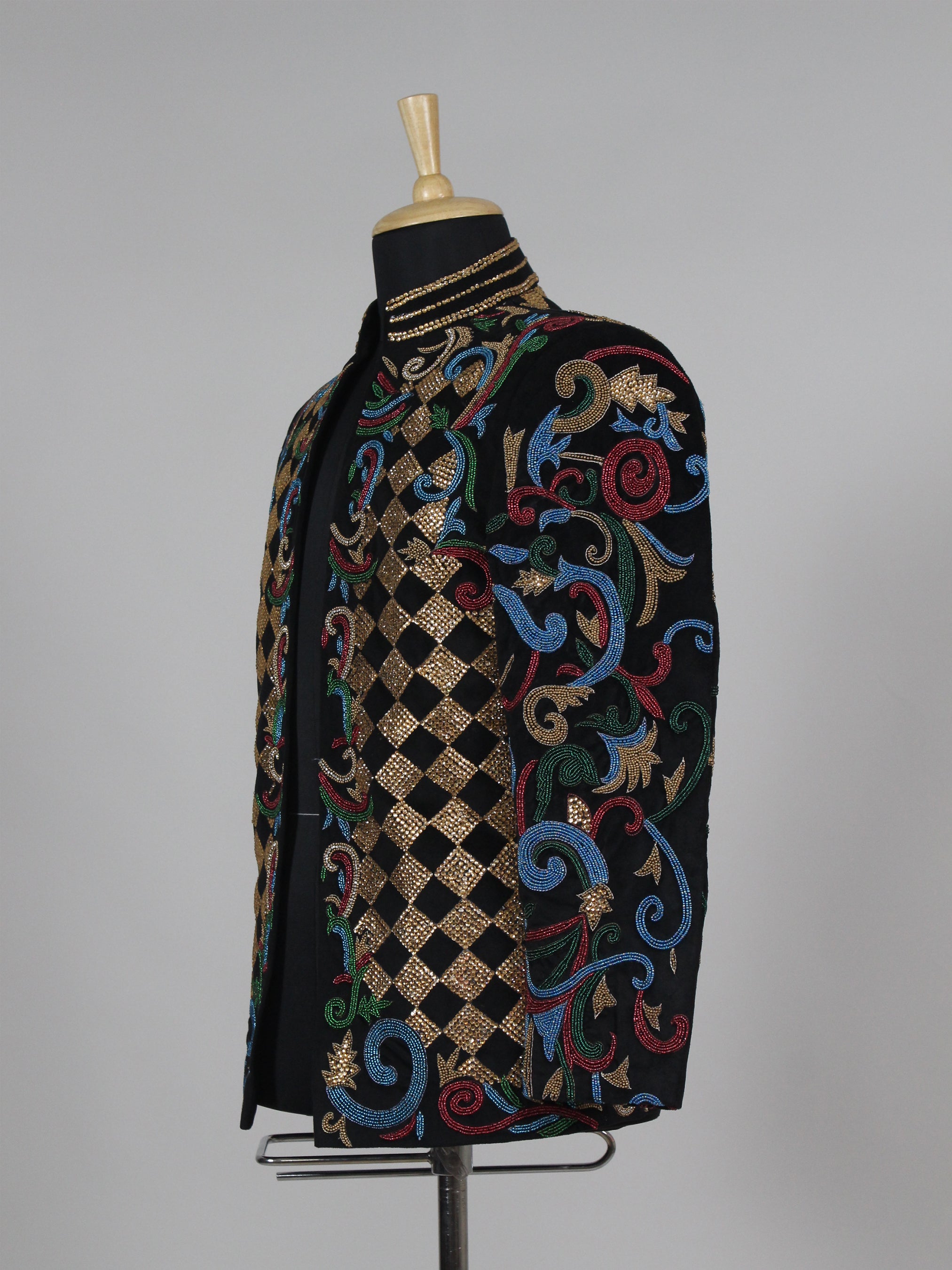 Mandarin African Embroidery Jacket Addicted Bespoken