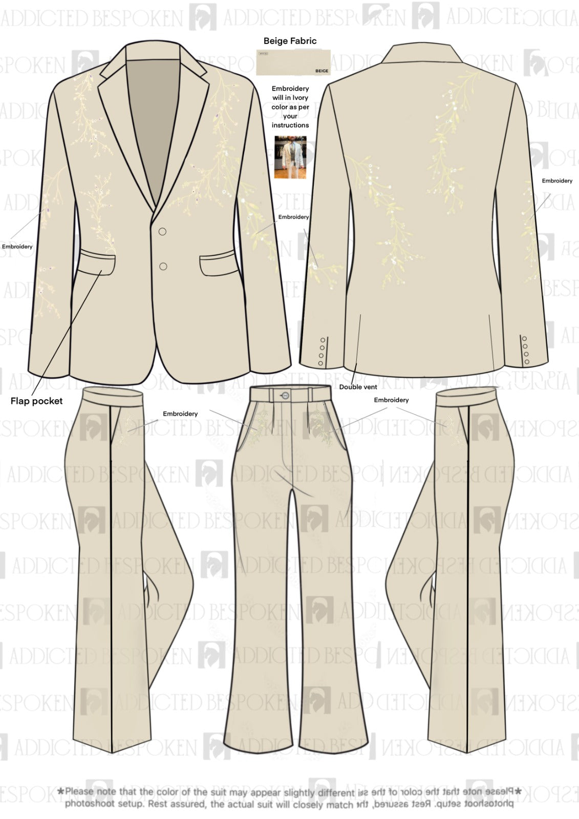 Custom Made 3 Pc suit for Timothy Wilson