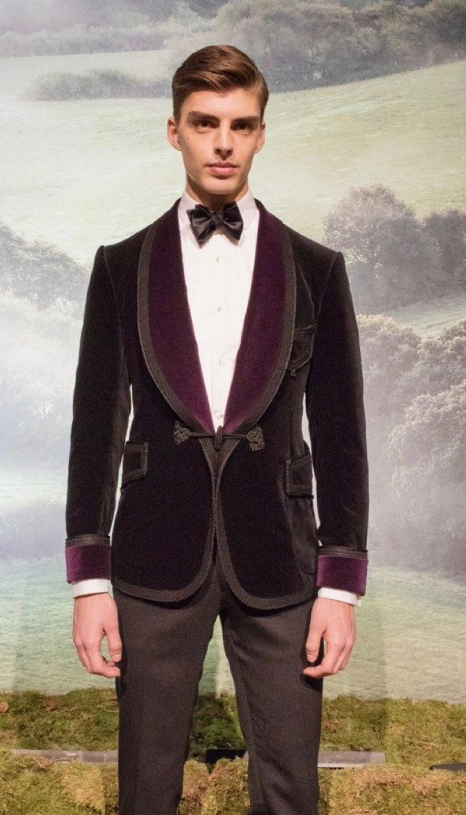 Men Custom Made 2 Piece Suit + Bow tie