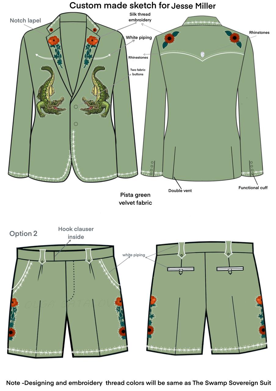 Embroidered Custom Made Shorts Addicted Bespoken