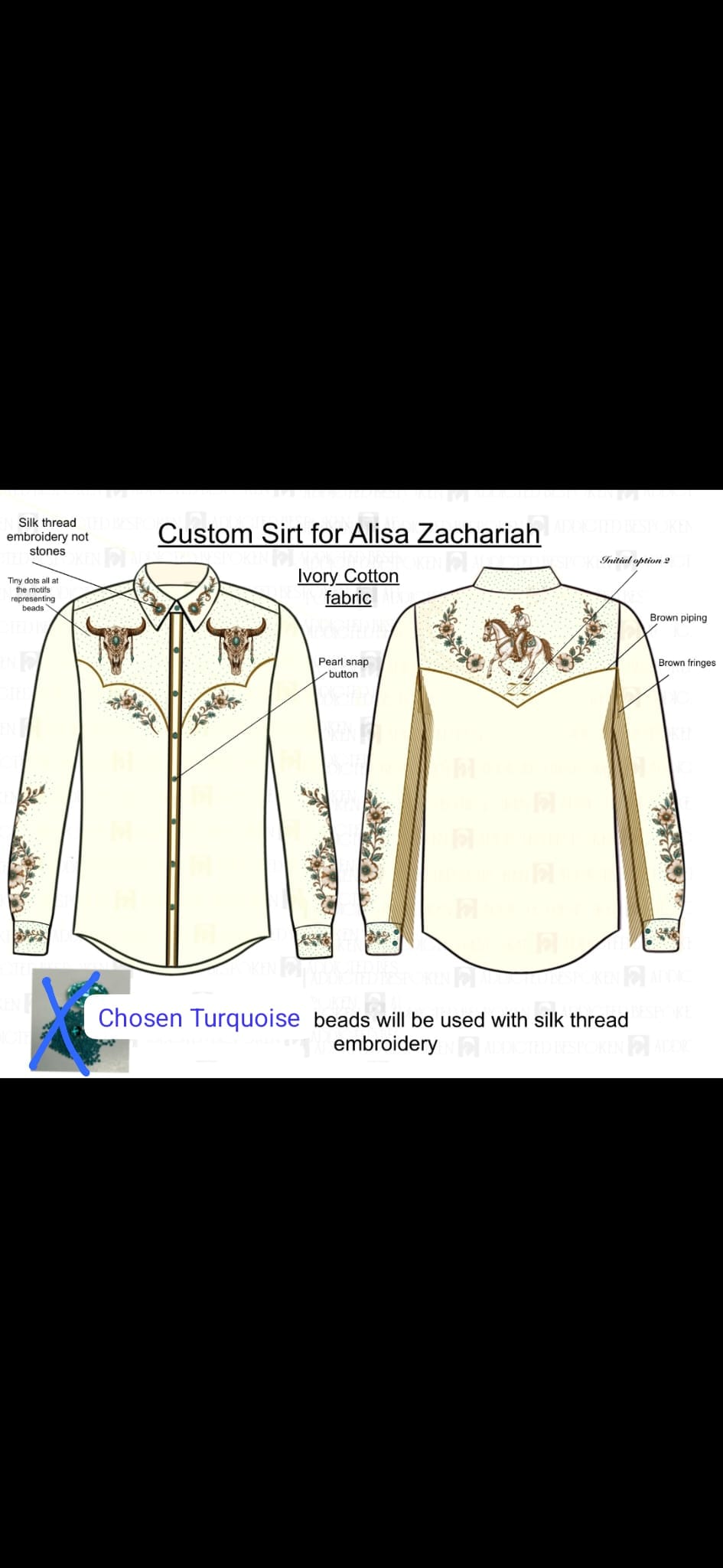 Custom made Shirt for Alisa Addicted Bespoken