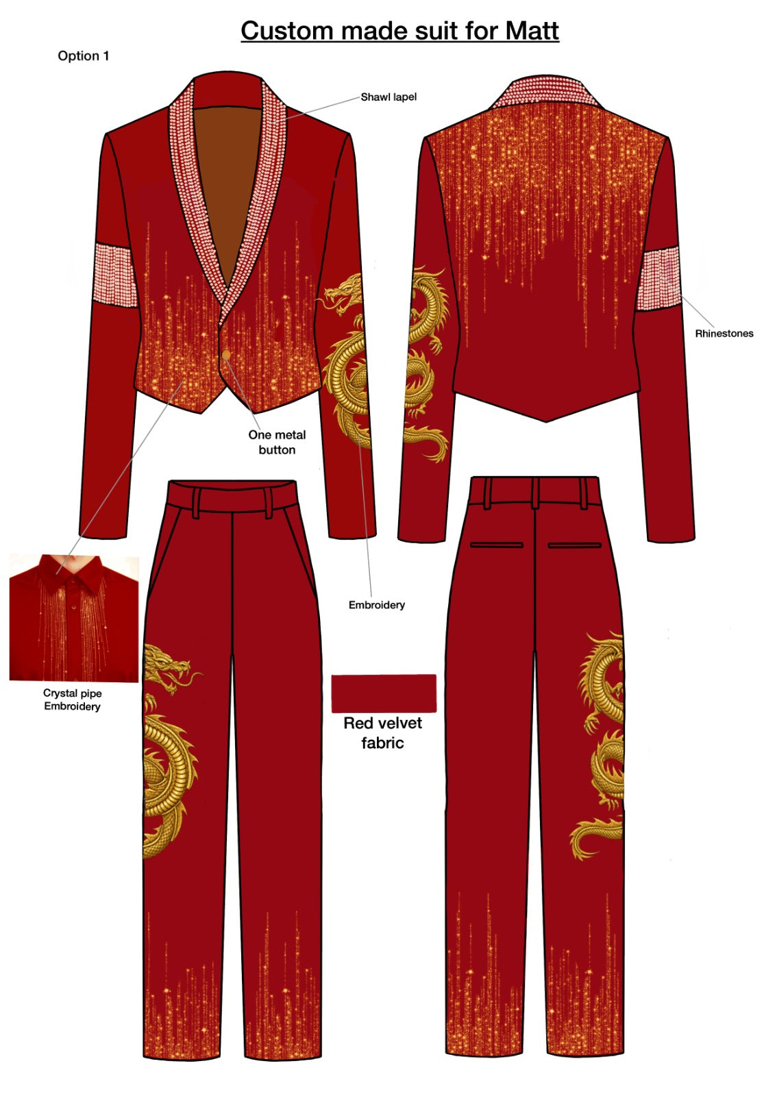 suit + shirt for Matt Priddy