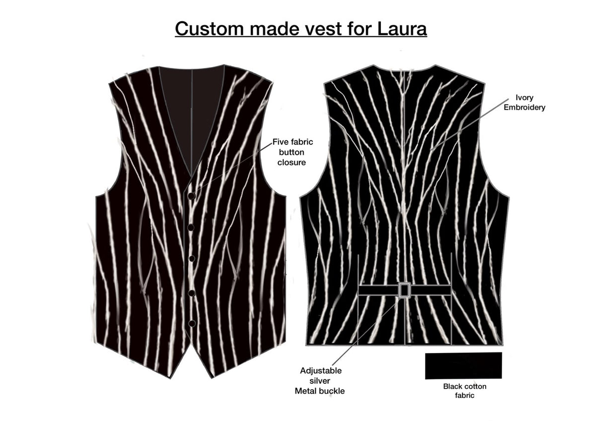 Custom 3 pc suit for Laura Addicted Bespoken