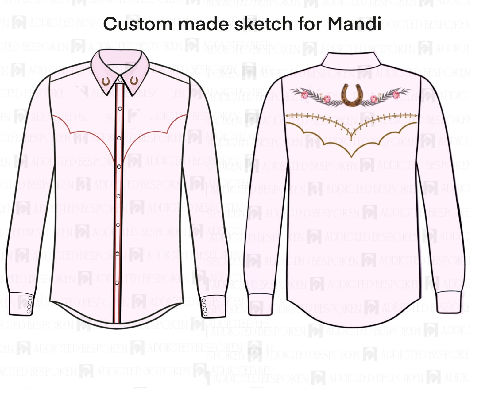 Custom Made 2pc suit +Shirt for Mandi
