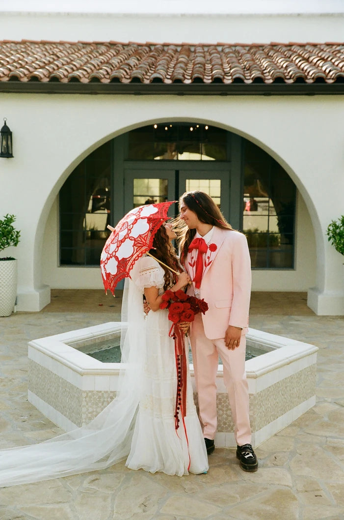 Floral Custom Embroidered Suit