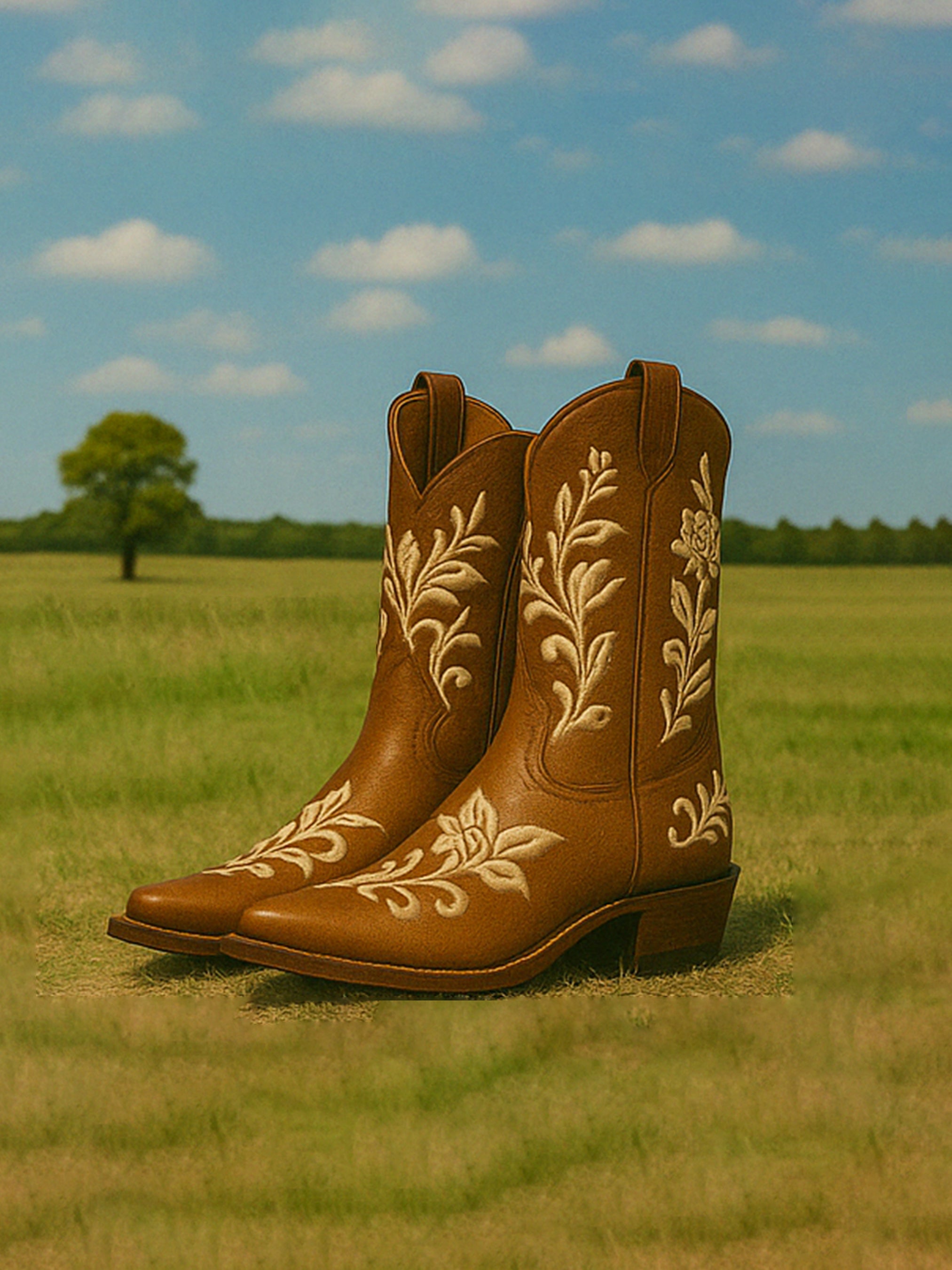 Prairie Bloom Cowboy Boots