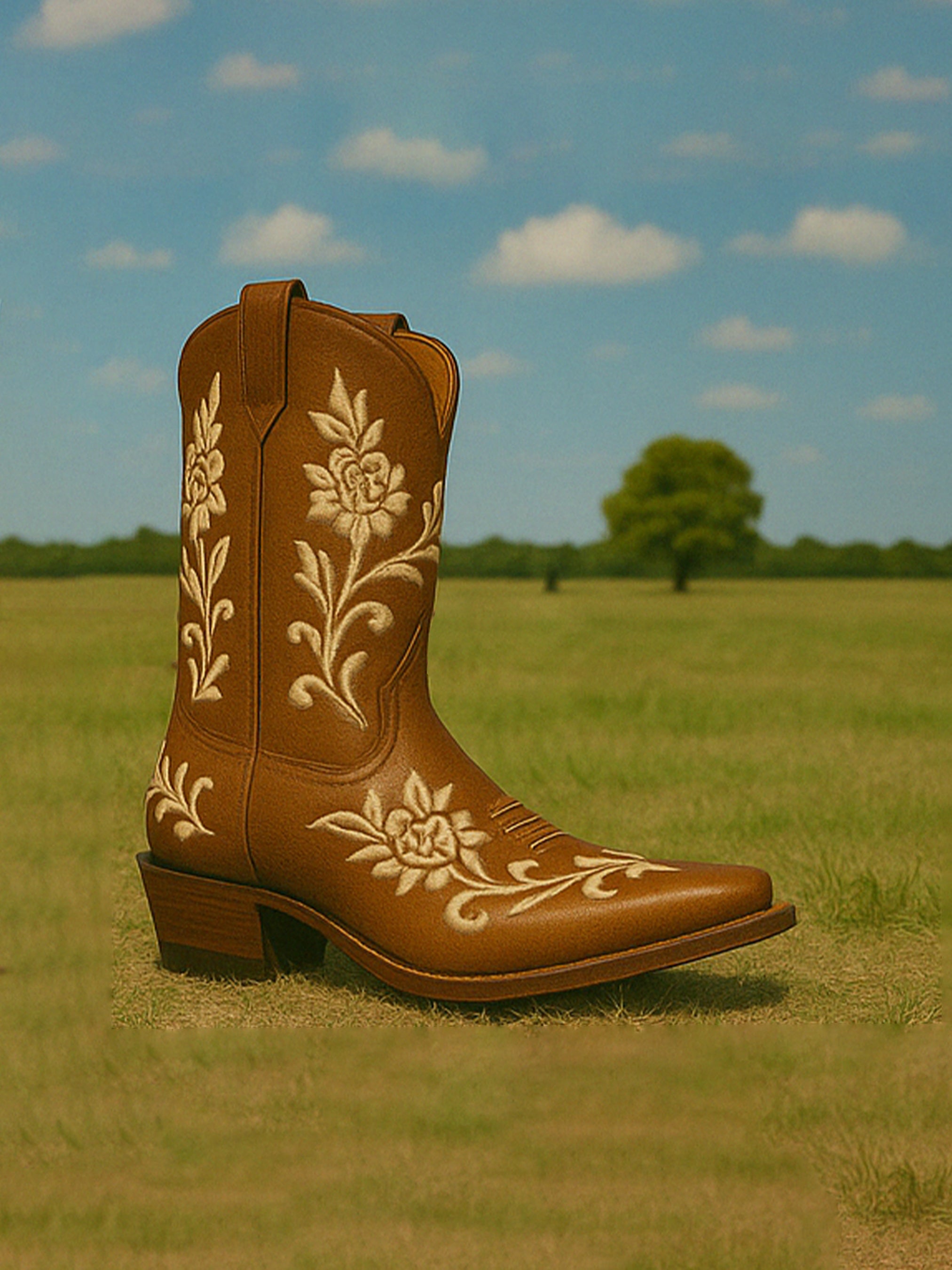 Prairie Bloom Cowboy Boots