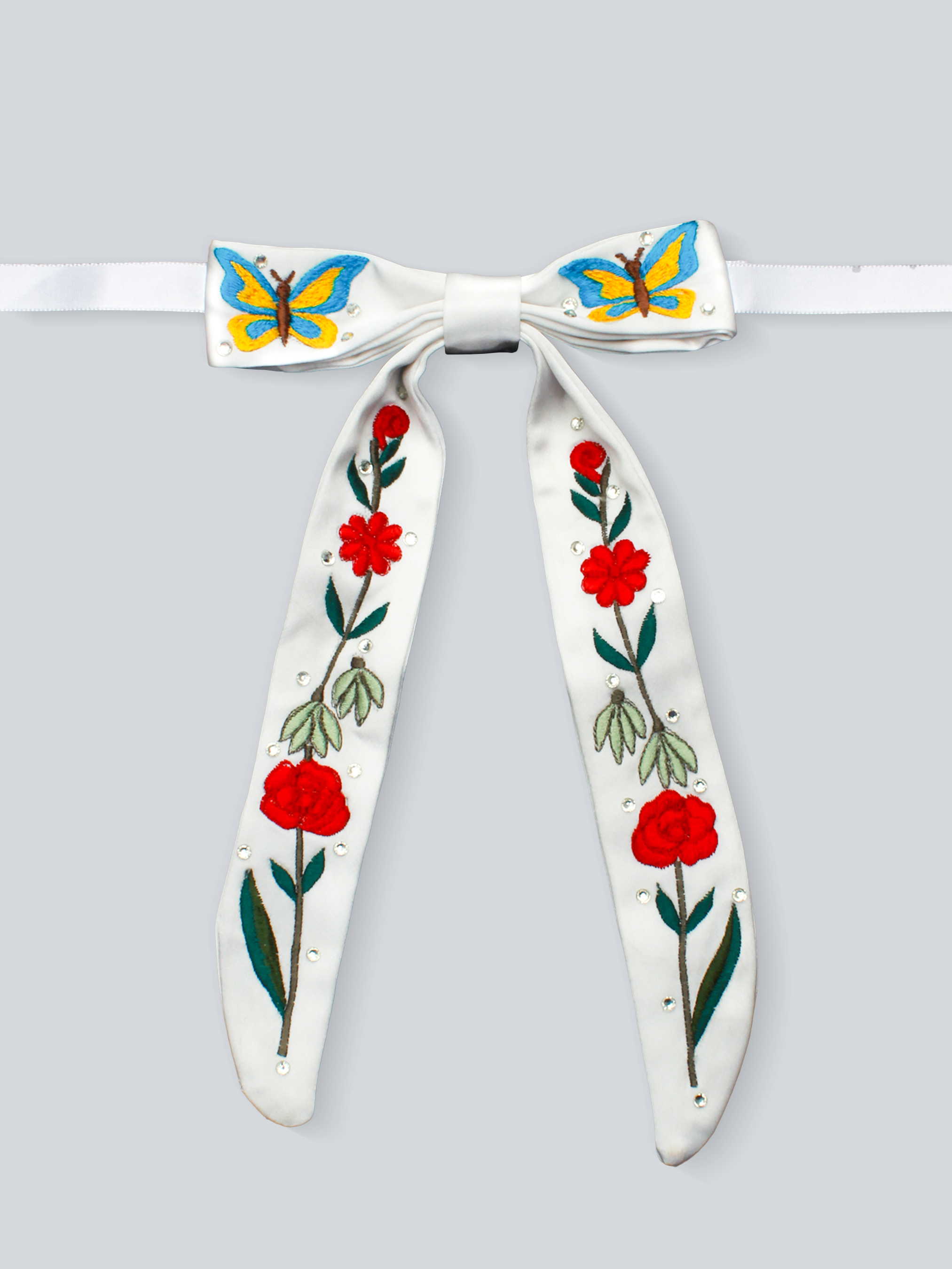 Floral Flight Western Bow Tie