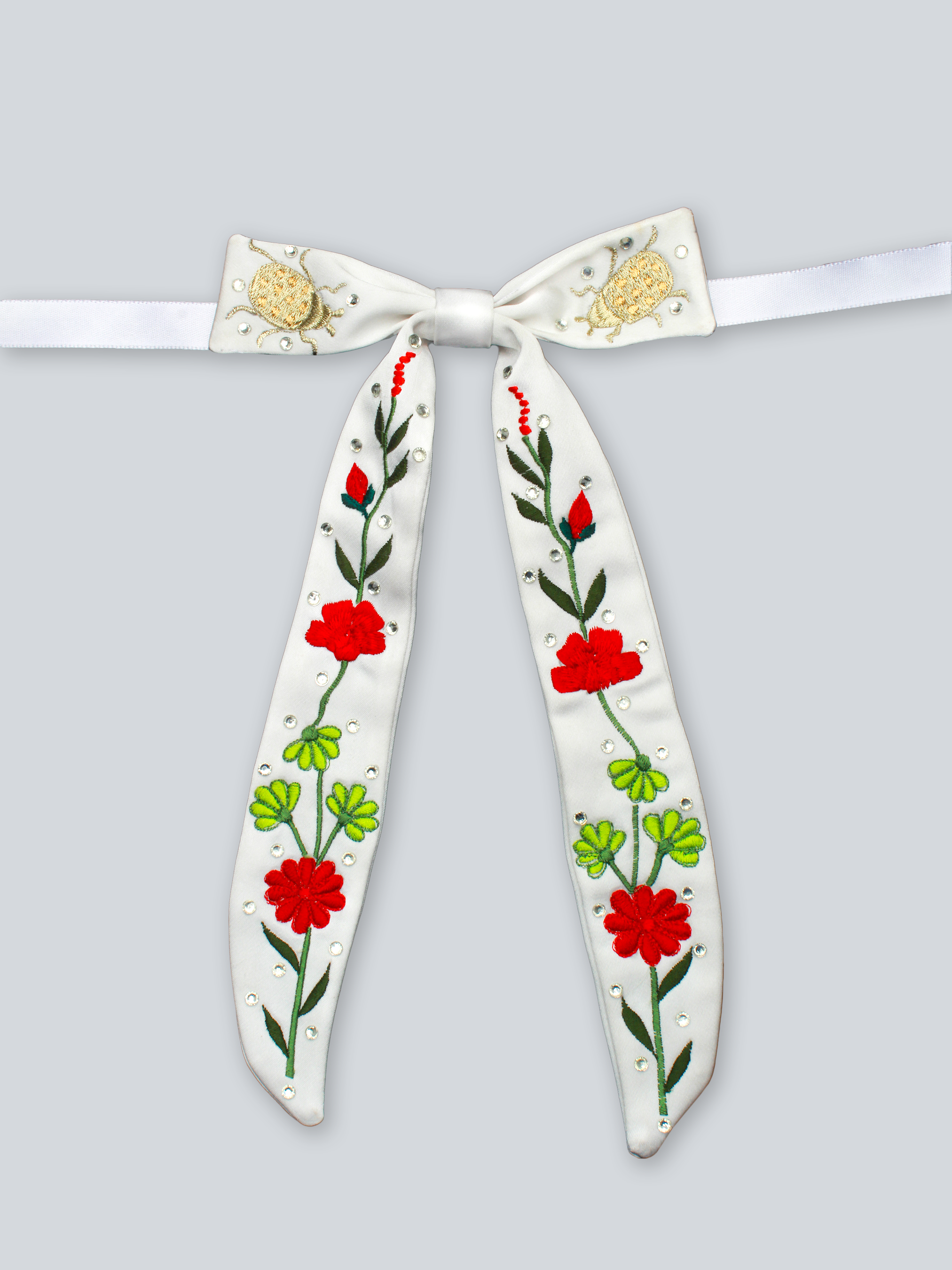 Floral Flight Western Bow Tie