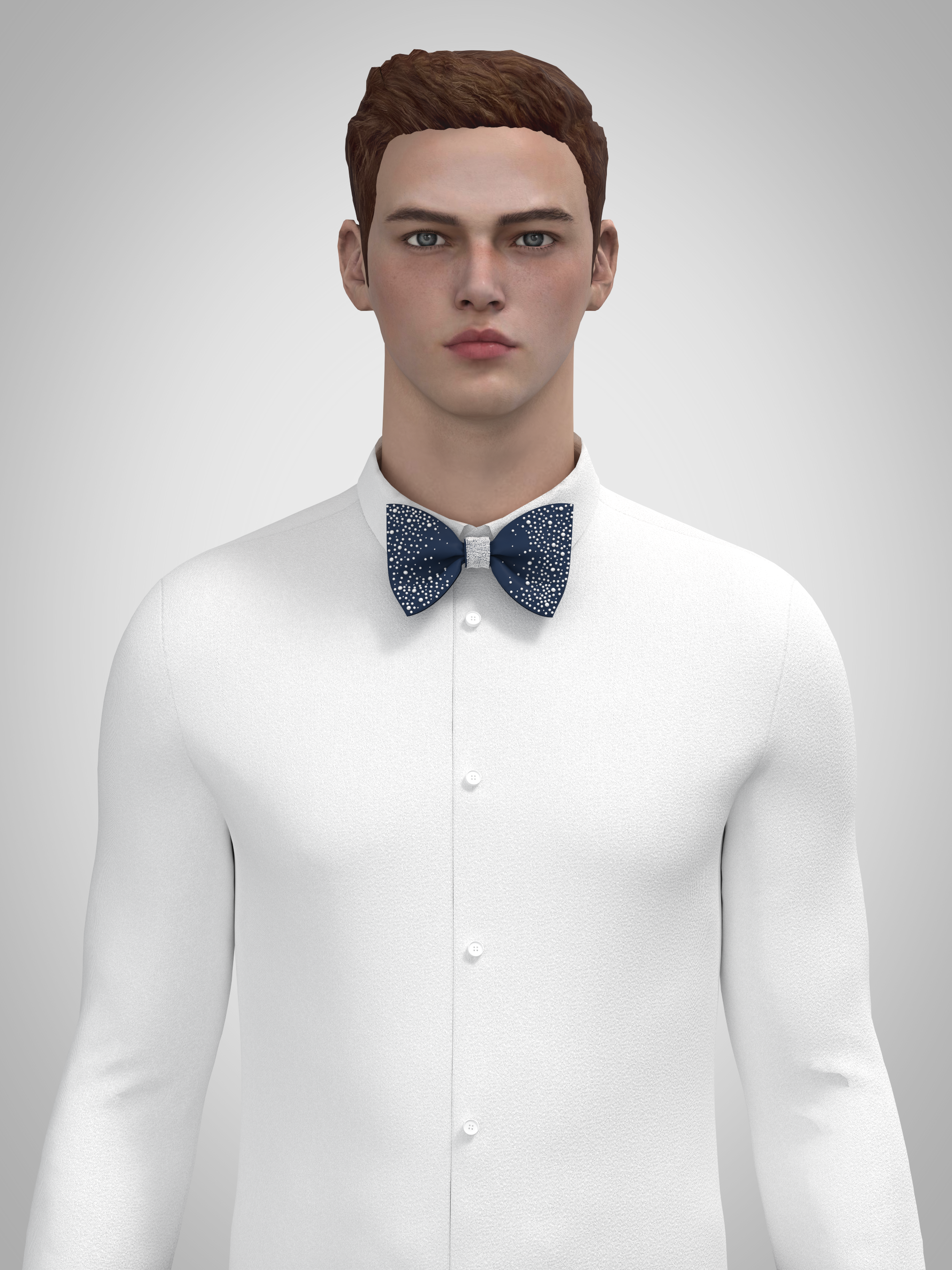 Elegance Bow Tie with Pearl Embellishments