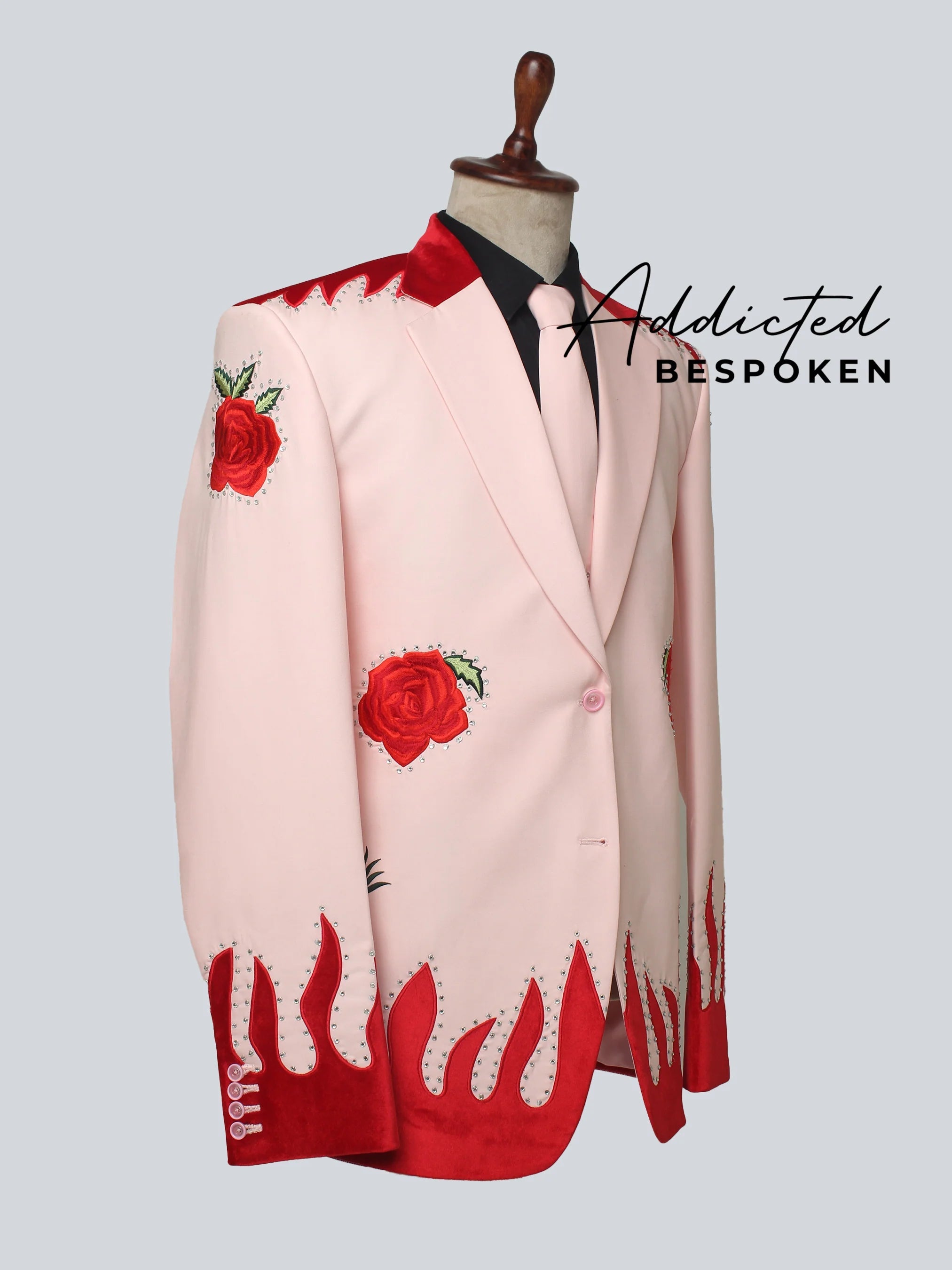 Rose Embroidered Ensemble Addicted Bespoken