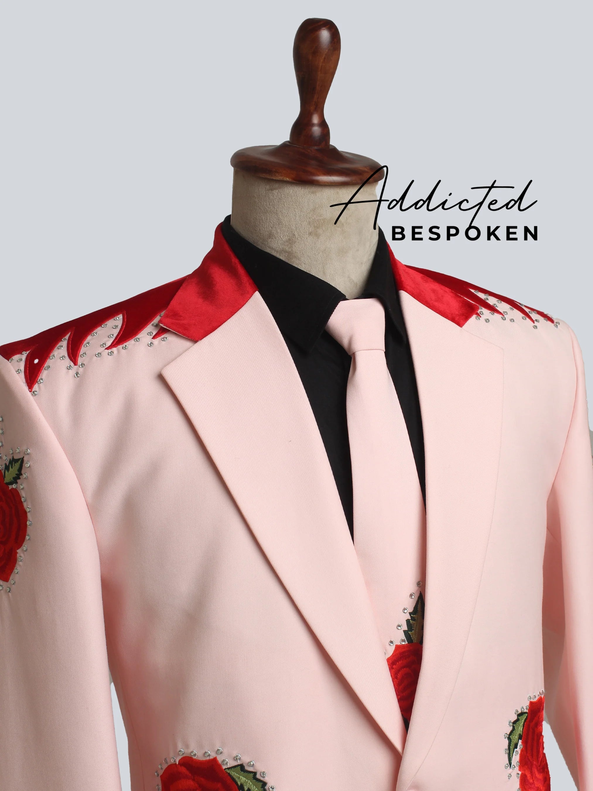 Rose Embroidered Ensemble Addicted Bespoken