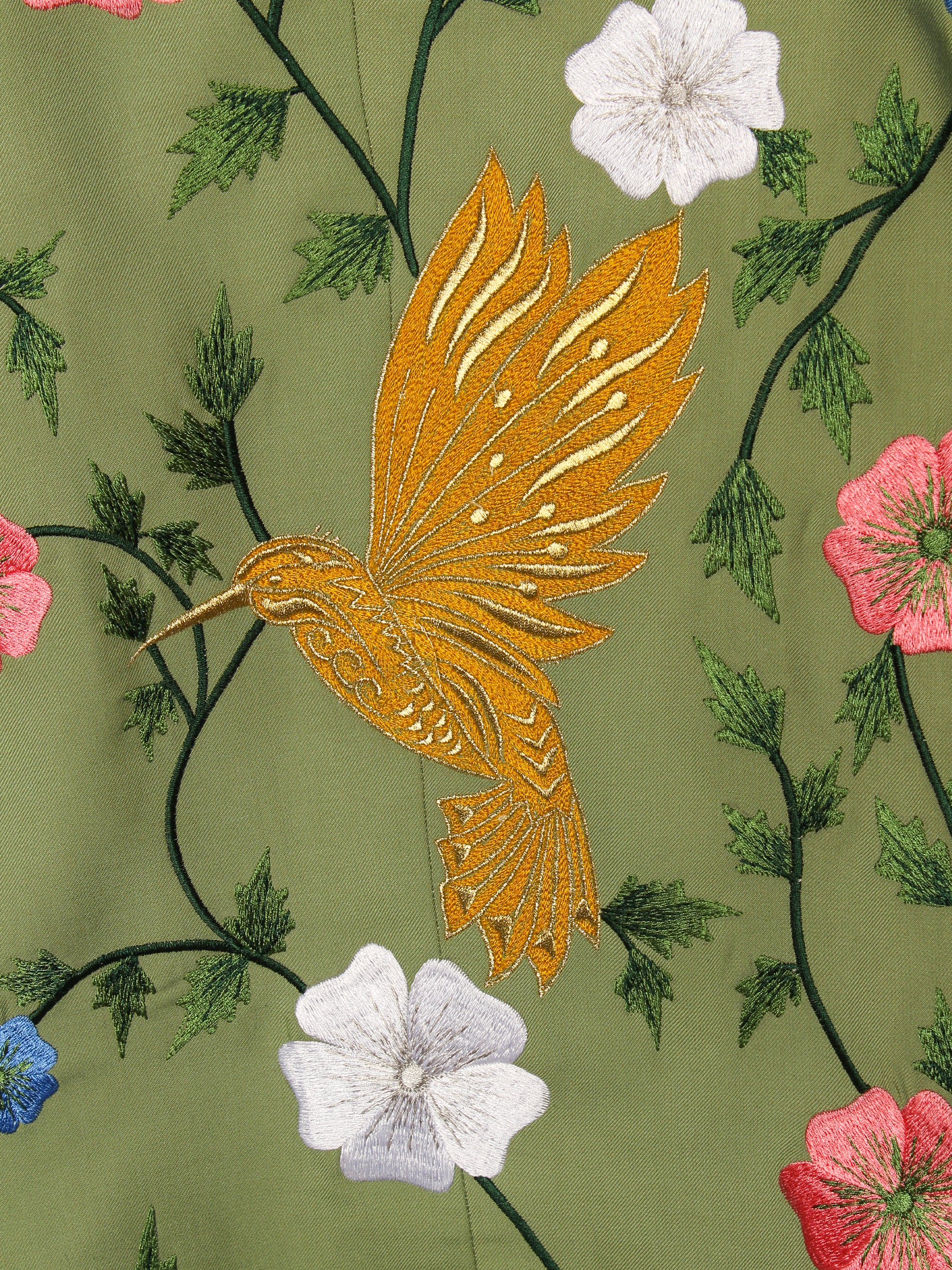 Mystic Bloom with Snake Detailing Embroidered Suit