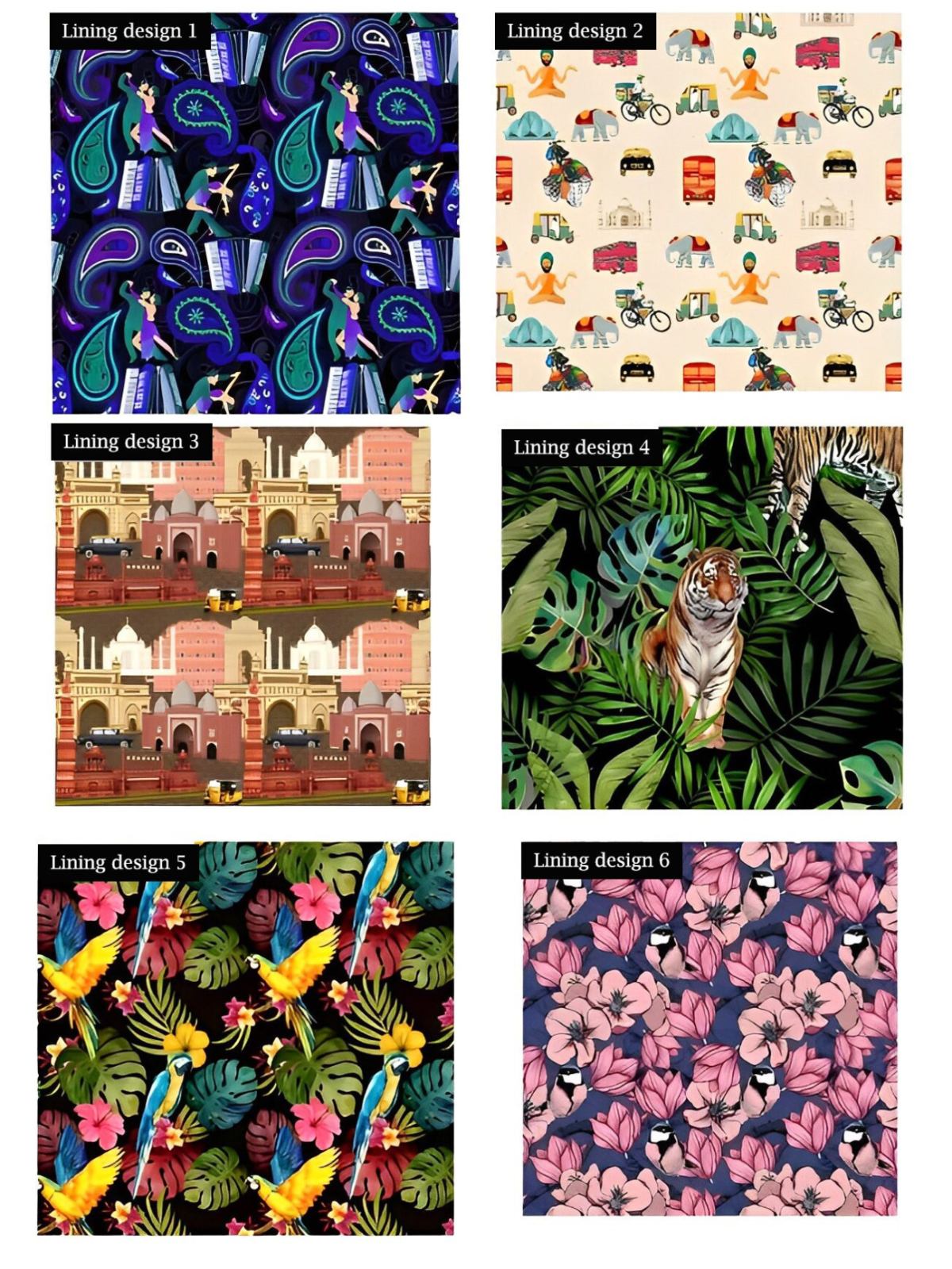 Custom Lining Swatch Addicted Bespoken