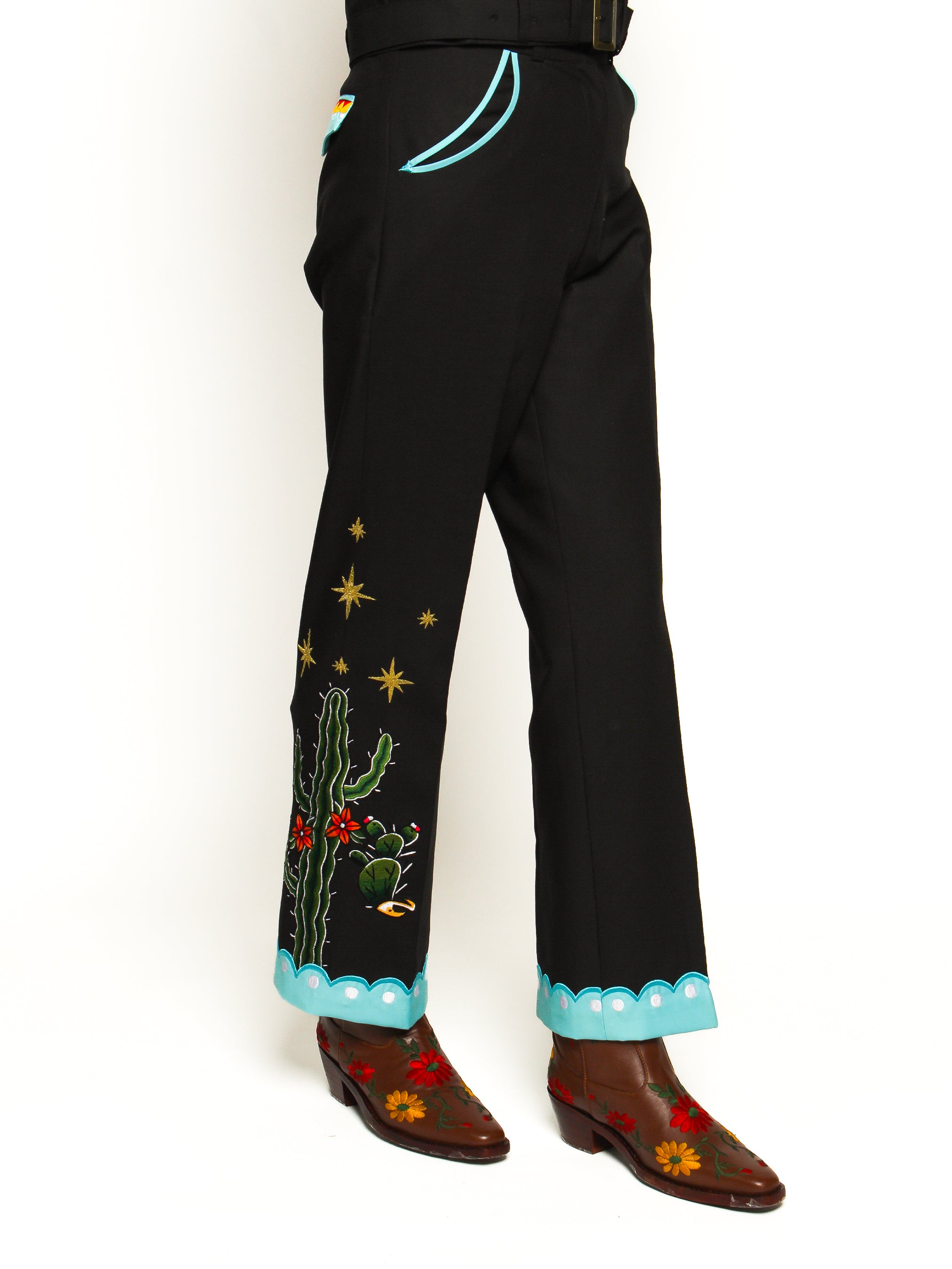 Skull & Sun Western Embroidered Cowgirl Suit