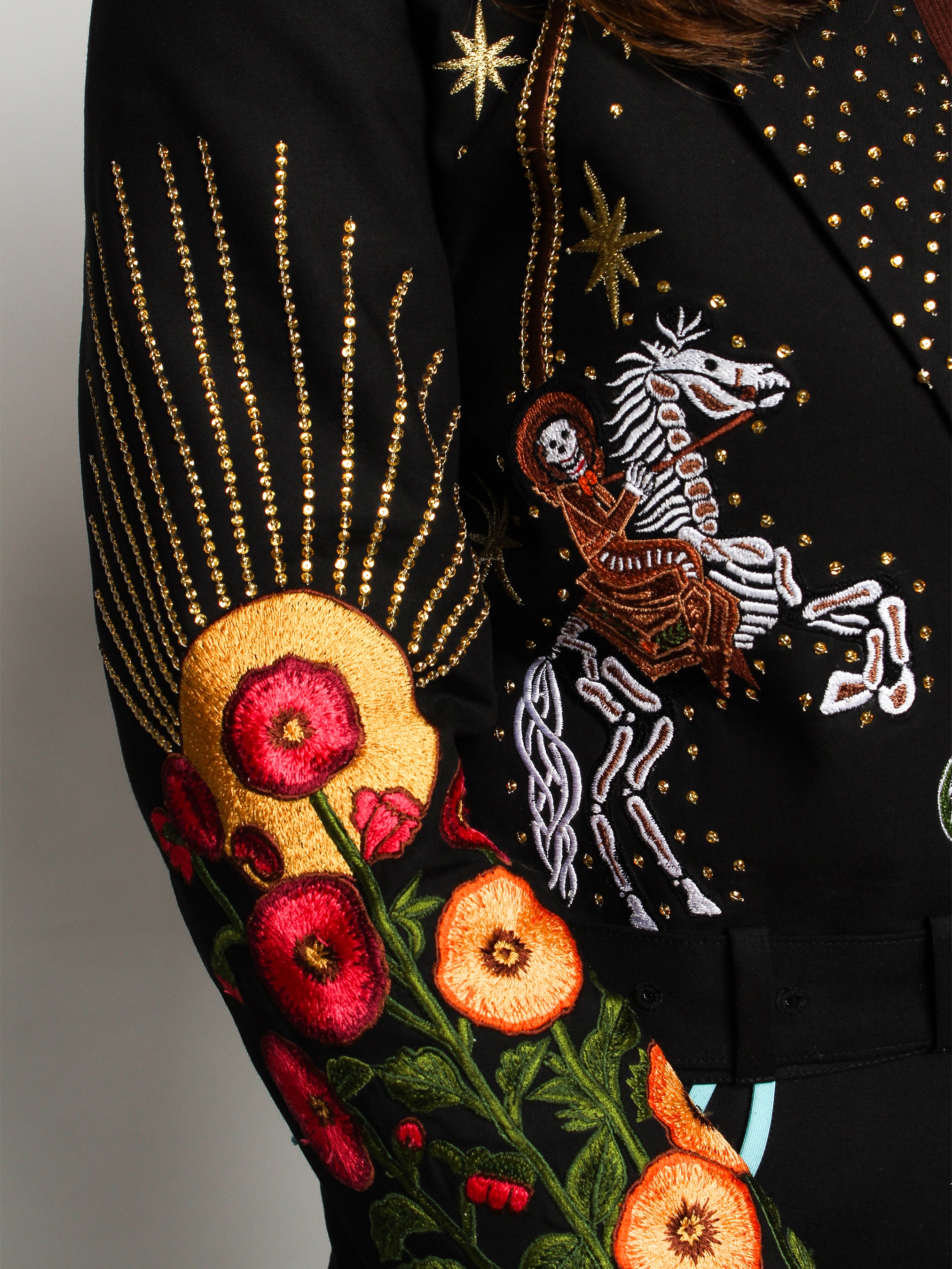 Skull & Sun Western Embroidered Cowgirl Suit