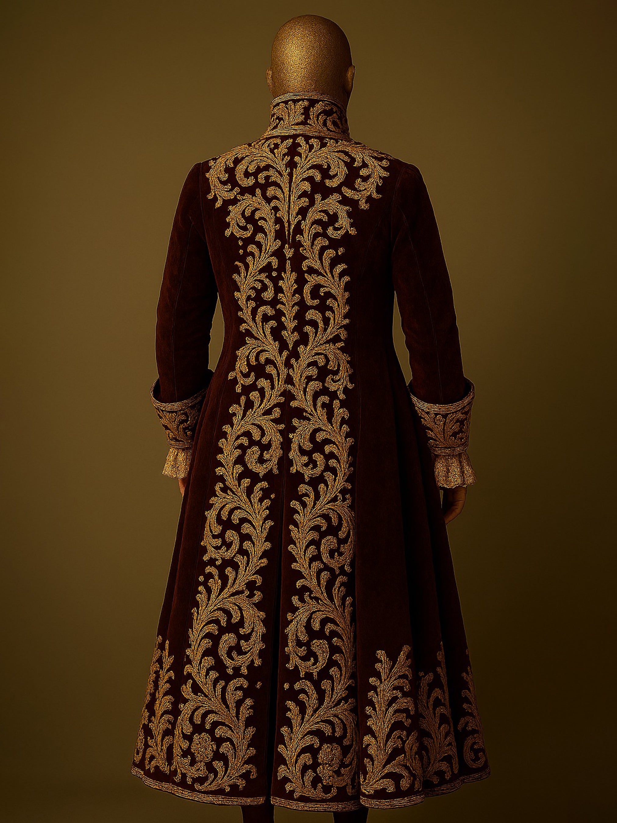 Majestic Baroque Masquerade Ensemble Coat Set