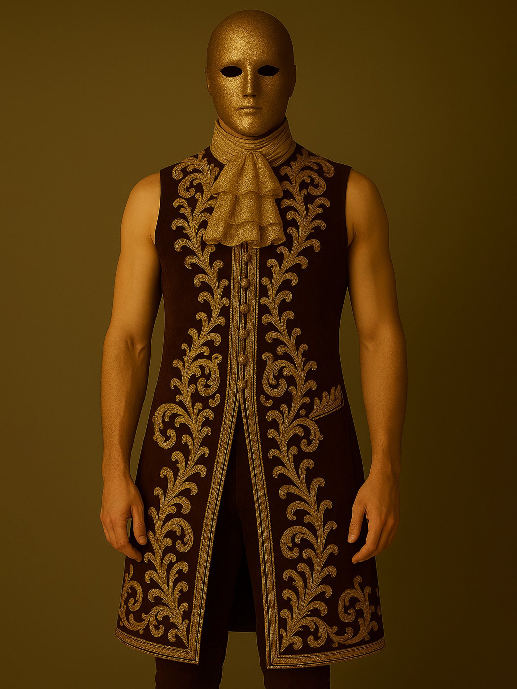 Majestic Baroque Masquerade Ensemble Coat Set